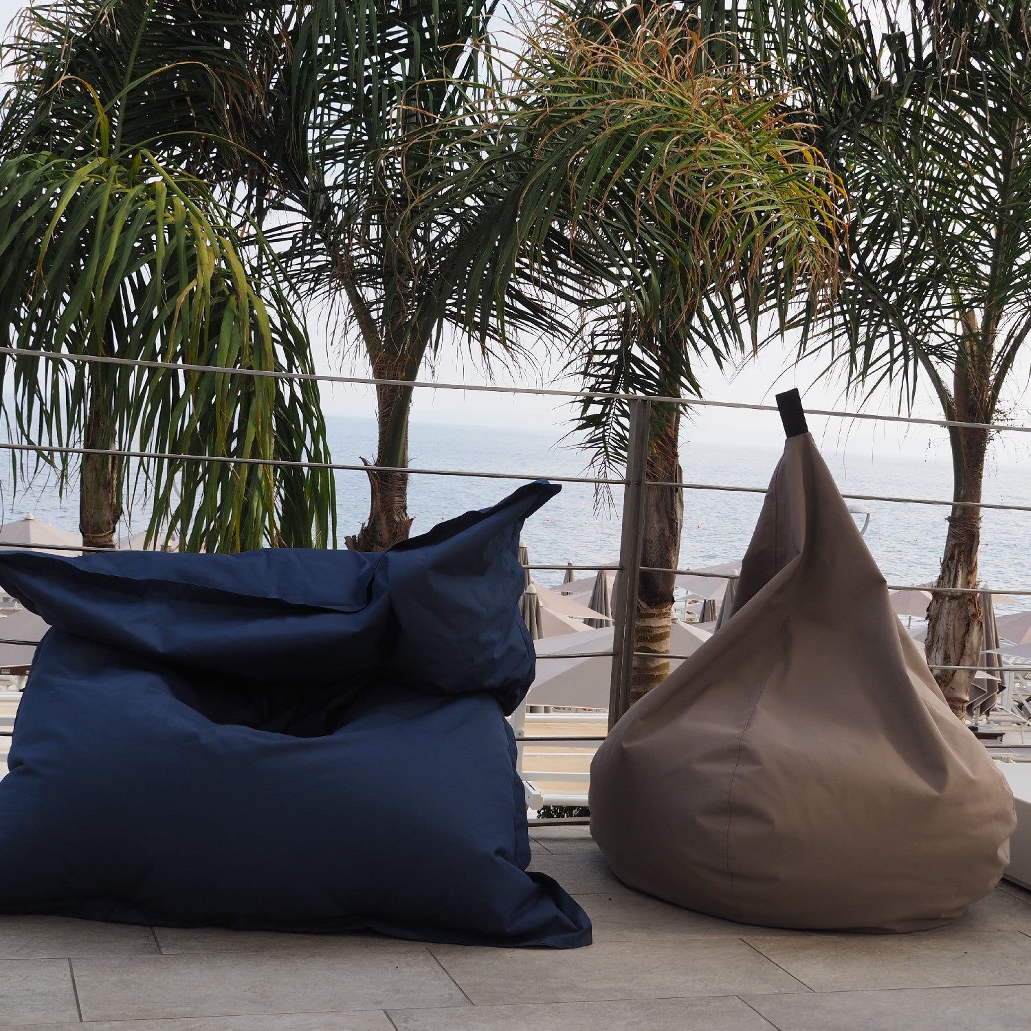 Pouf Cuscino M Poltrona Sacco in Poliestere 135x170