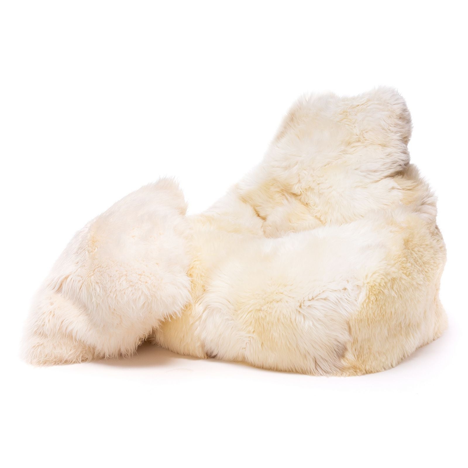 Pouf Sacco Seduta in Vello Naturale d'Agnello