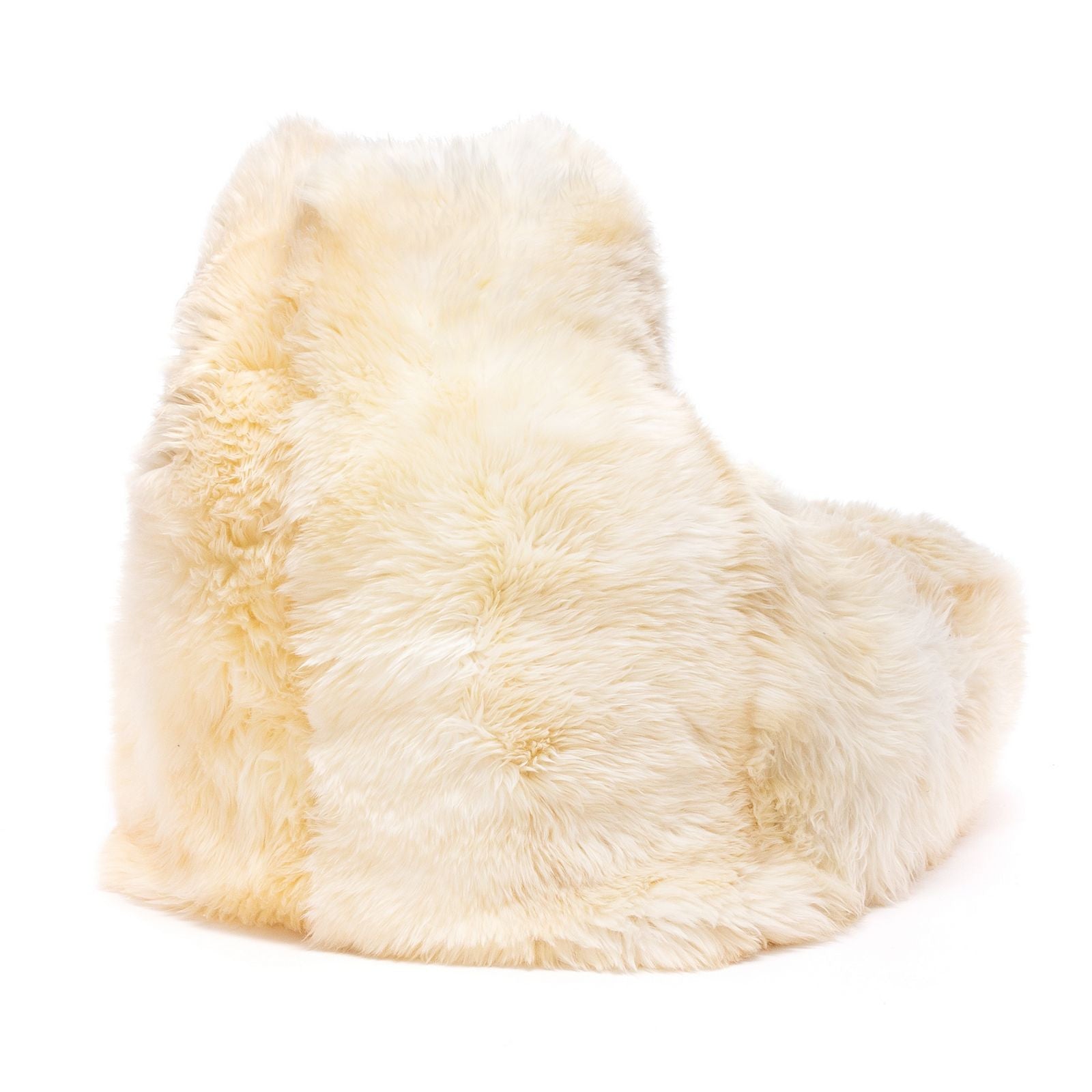 Pouf Sacco Seduta in Vello Naturale d'Agnello