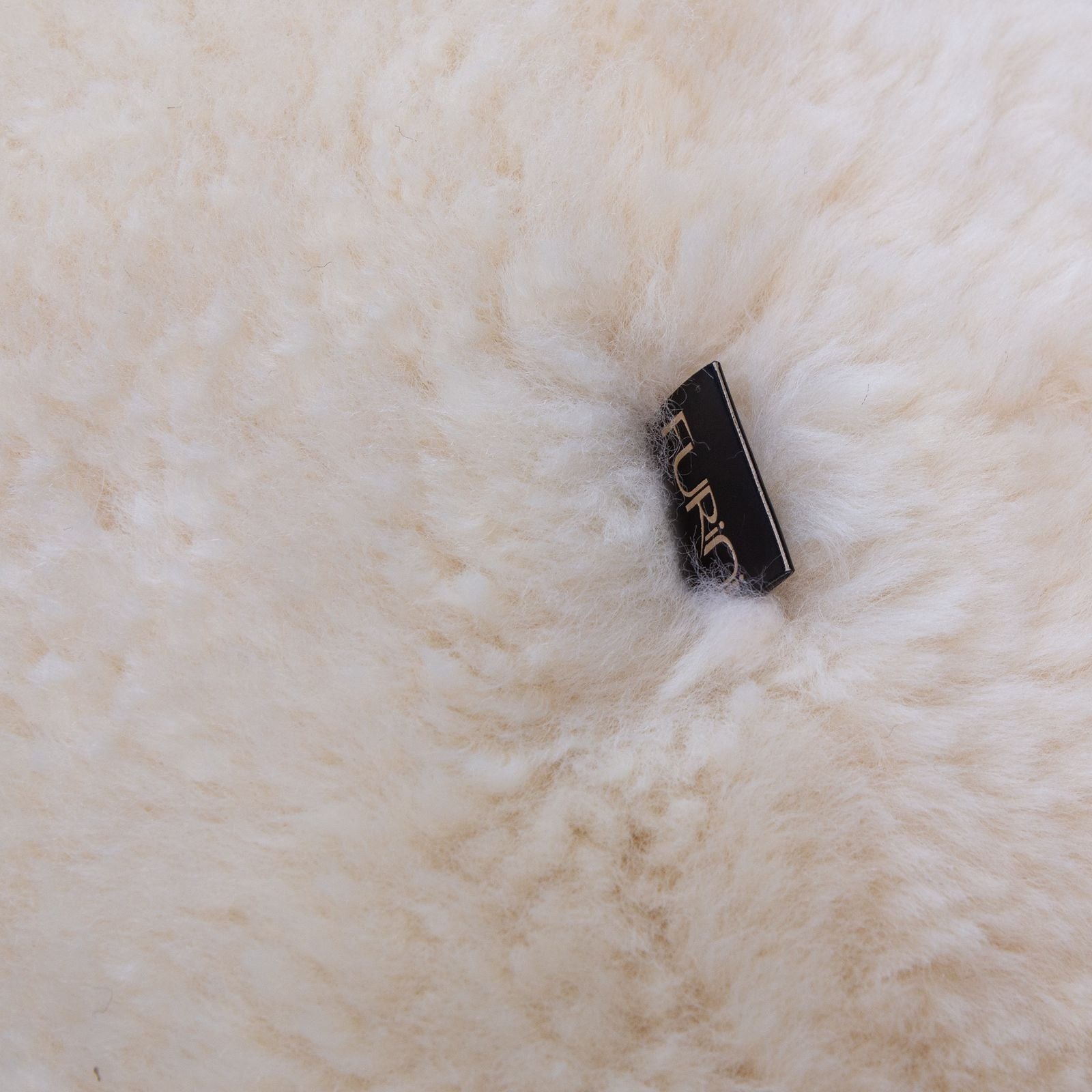 Pouf Poggiapiedi Sgabello Cilindro in Pelliccia Naturale 40x50