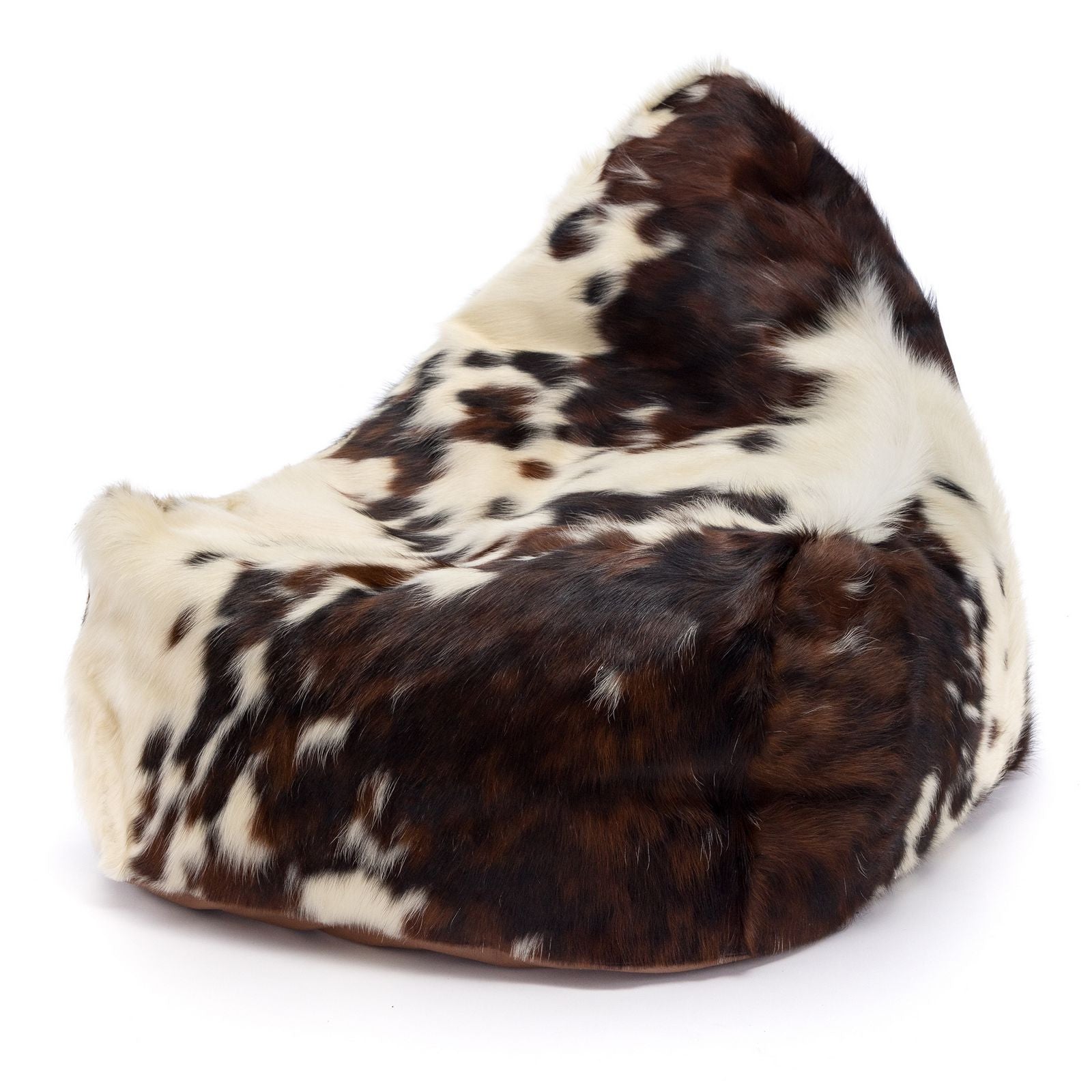 Pouf Poltrona Sacco Sfoderabile in Pelle Naturale Bovina