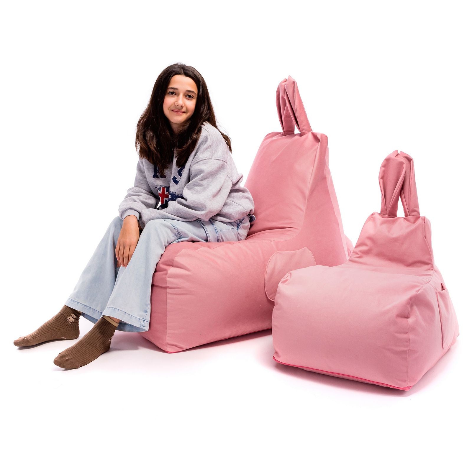 Bunny L Pouf Poltrona Sacco Coniglietto Bugs Bunny in Microfibra