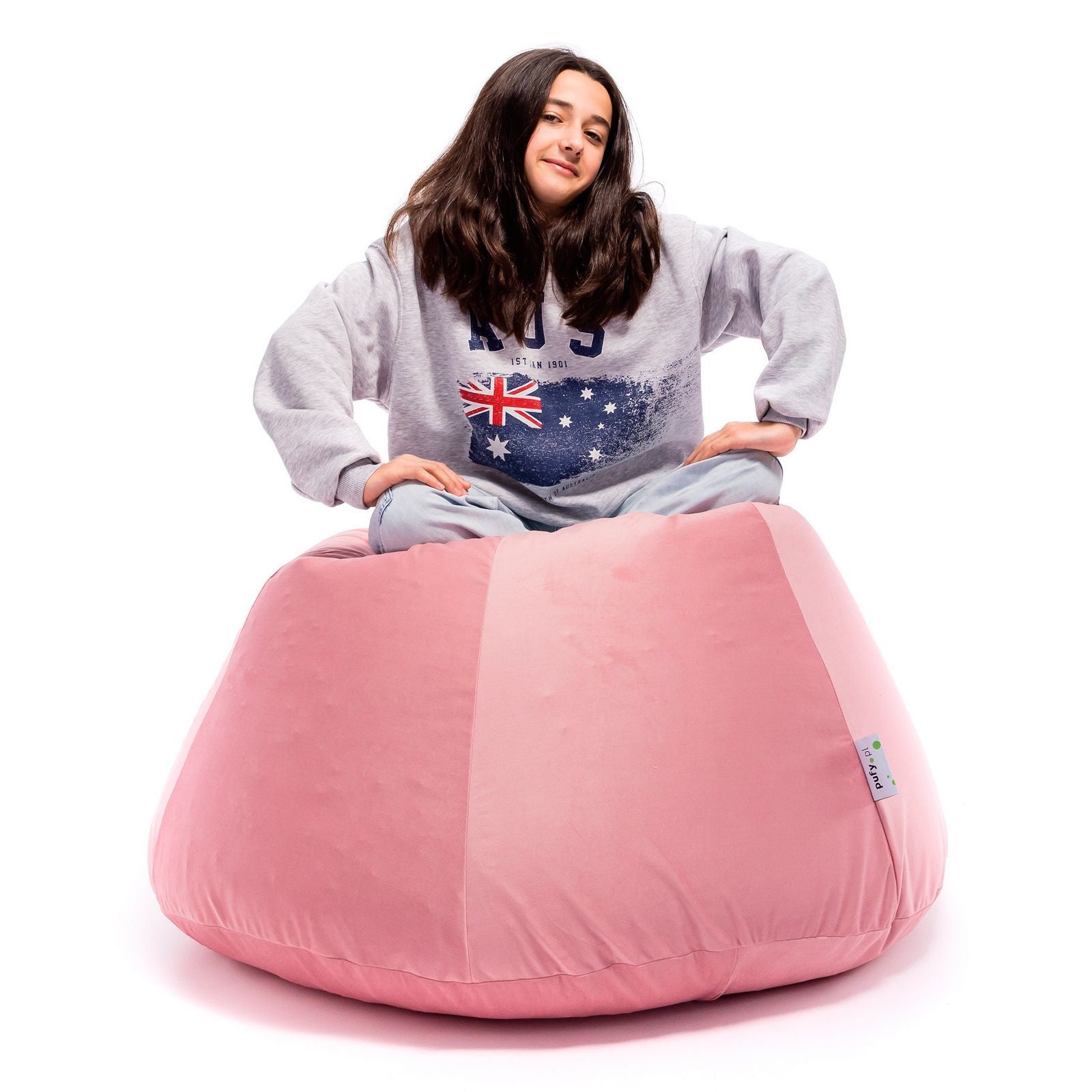 Relax Pouf a Sacco in tessuto Microfibra Puff Sfoderabile XXL