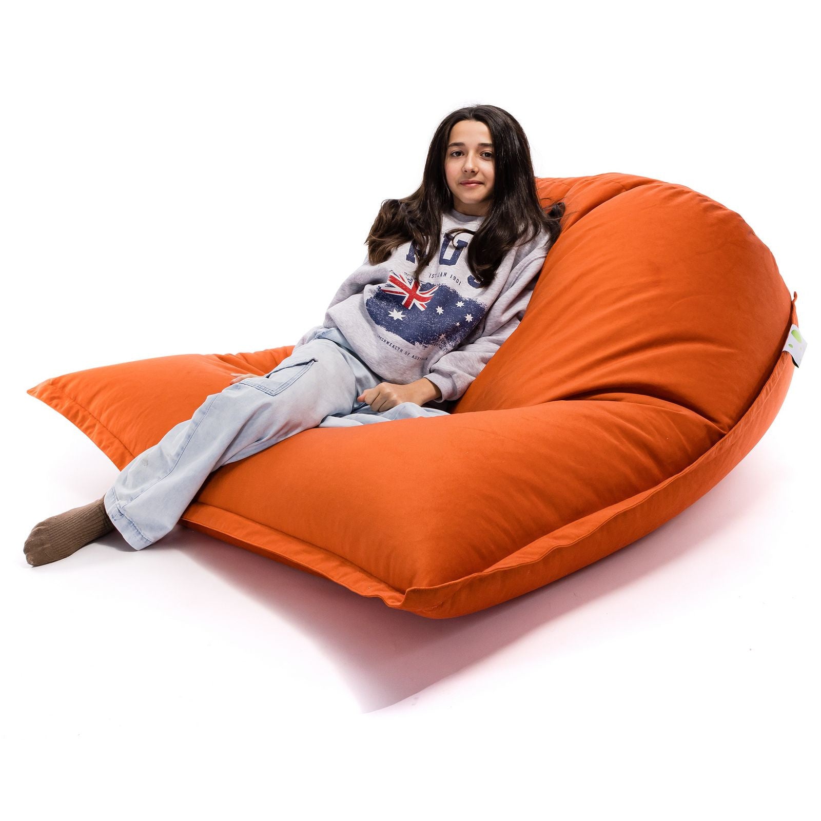 Pouf Cuscino Sacco in tessuto Velluto Velour Sfoderabile