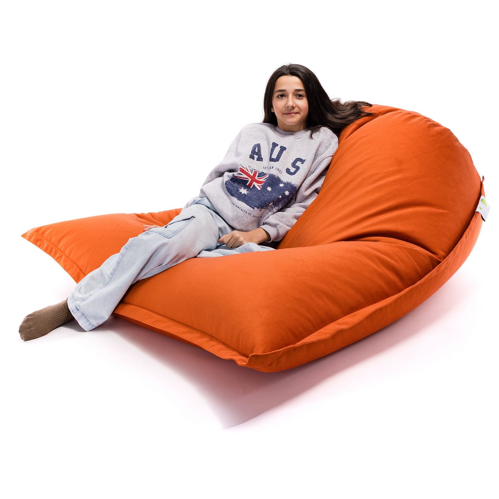 Pouf Cuscino Sacco in tessuto Velluto Velour Sfoderabile