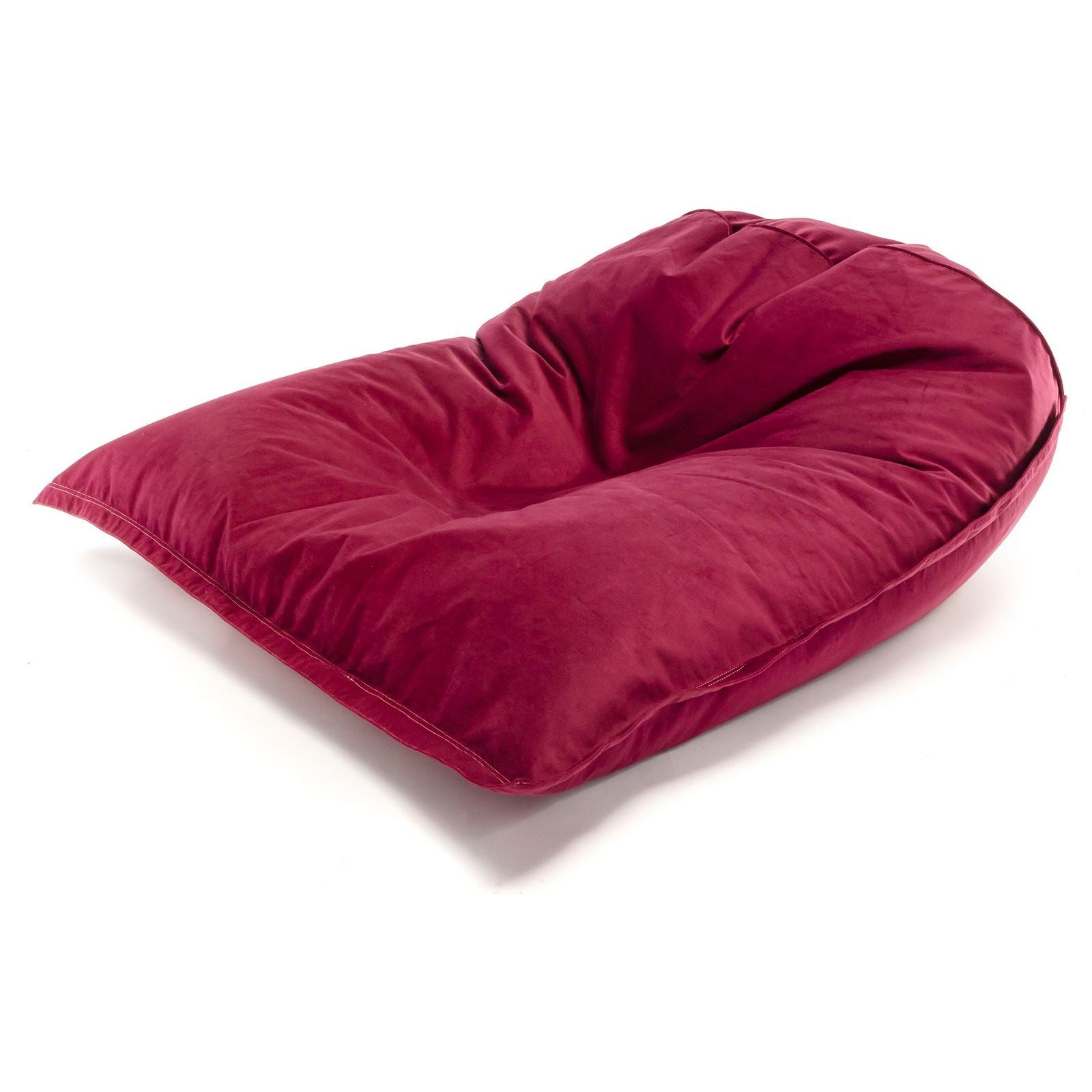 Pouf Cuscino Sacco in tessuto Velluto Velour Sfoderabile