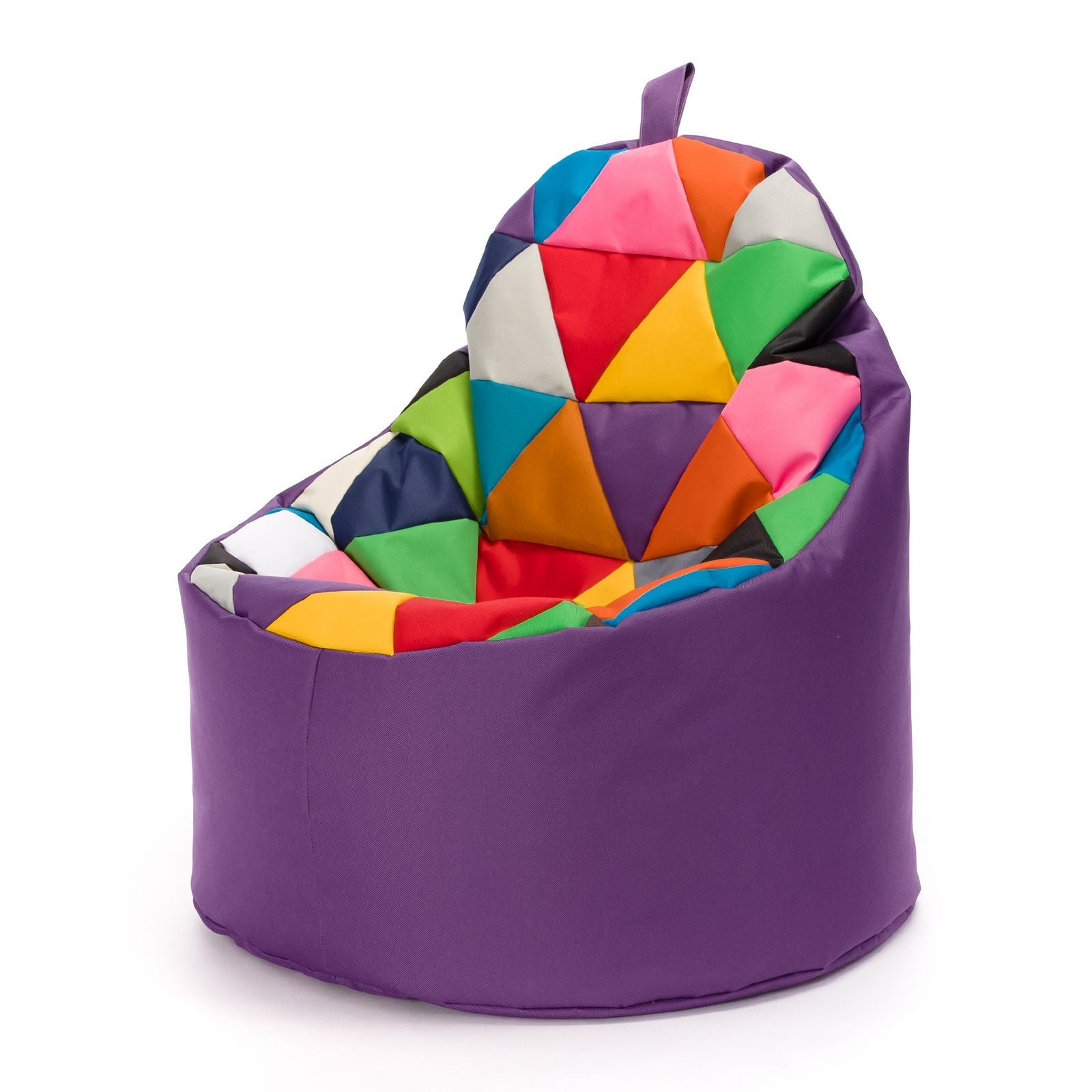 Pouf poltrona sacco seduta yoko patchwork poliestere