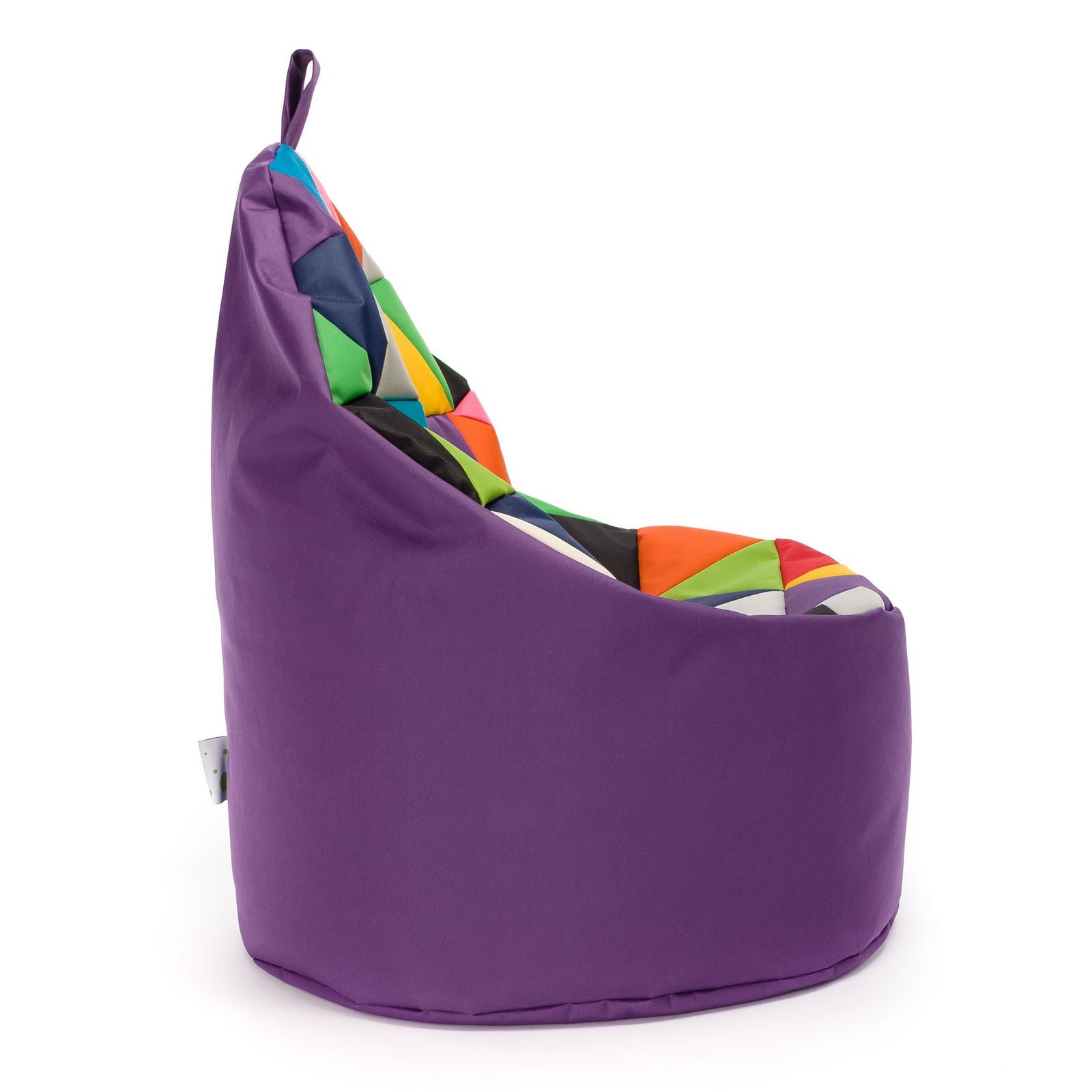 Pouf poltrona sacco seduta yoko patchwork poliestere