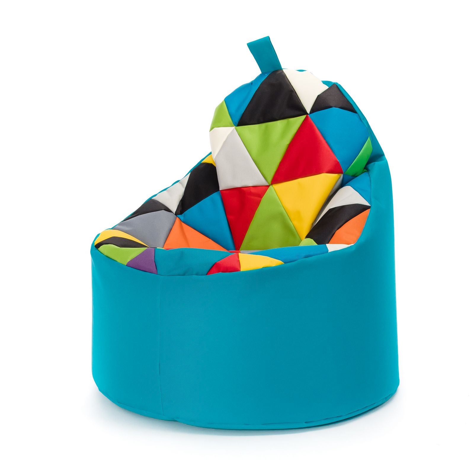 Pouf poltrona sacco seduta yoko patchwork poliestere