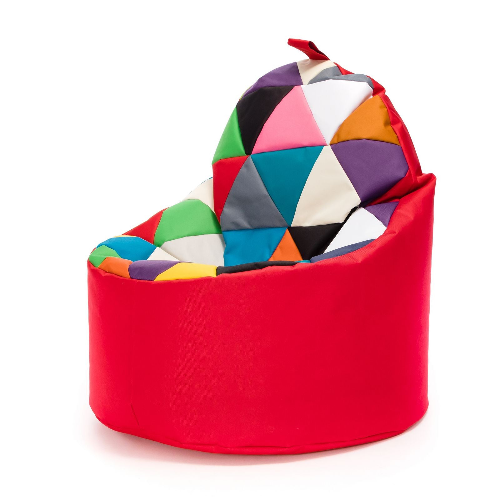 Pouf poltrona sacco seduta yoko patchwork poliestere