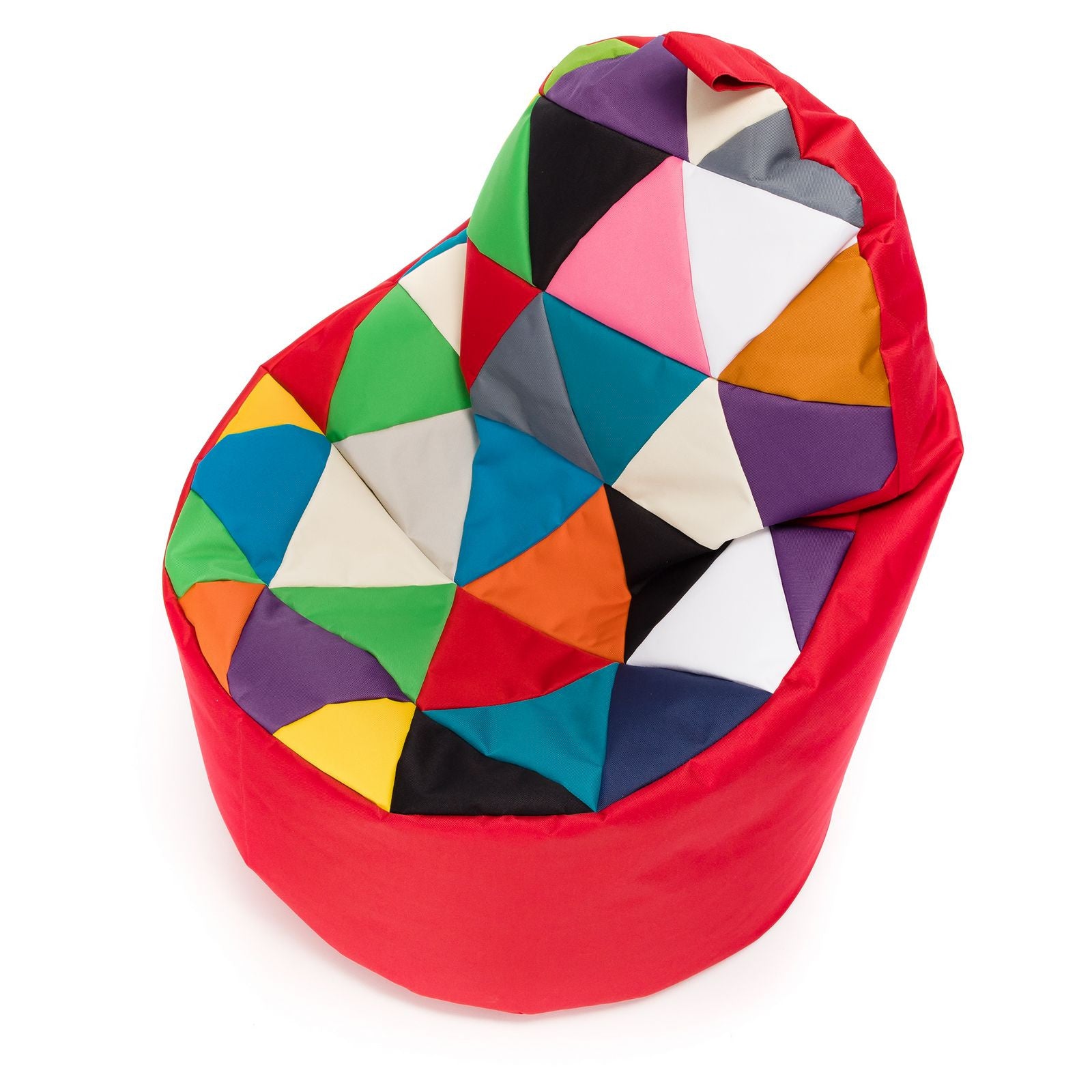 Pouf poltrona sacco seduta yoko patchwork poliestere
