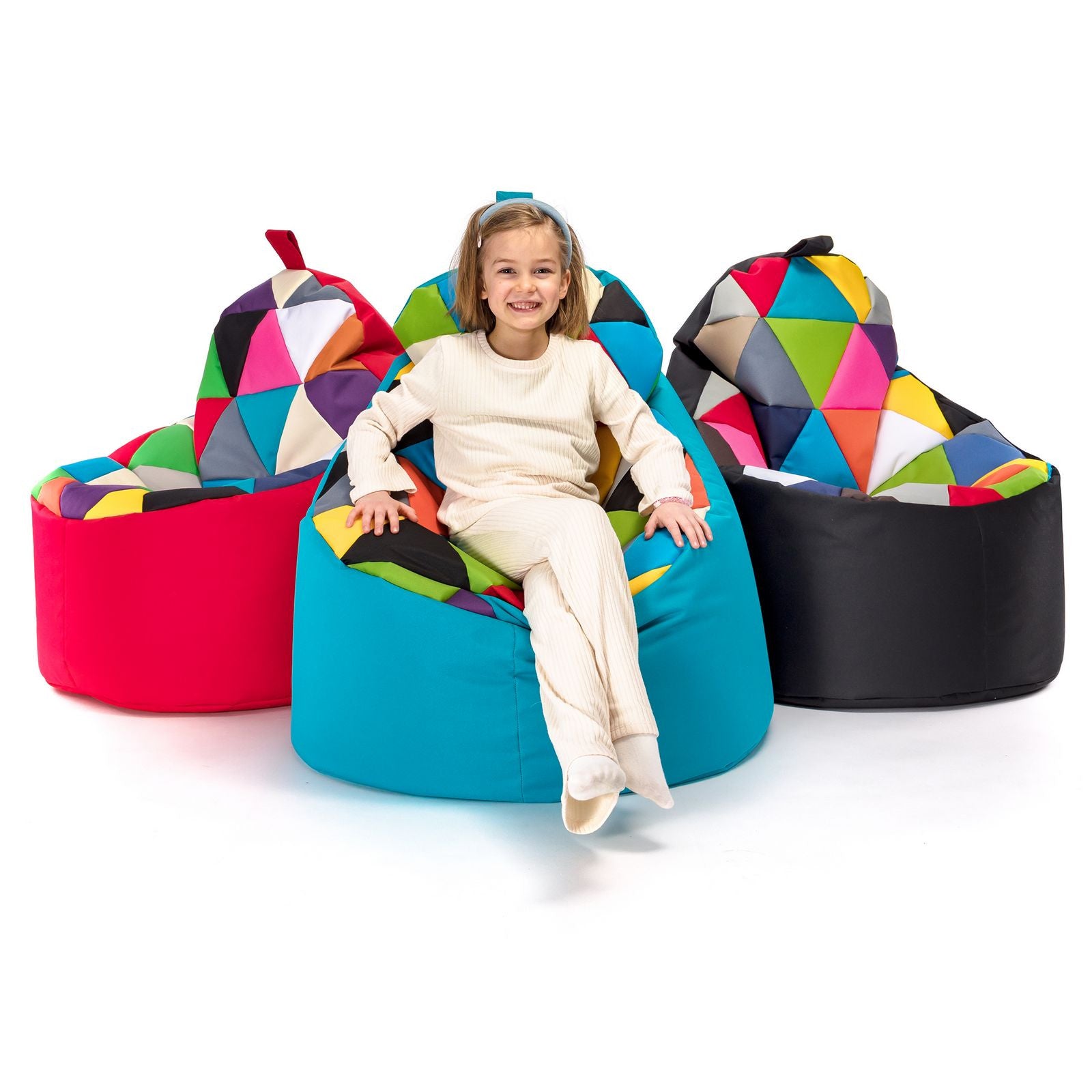 Pouf poltrona sacco seduta yoko patchwork poliestere