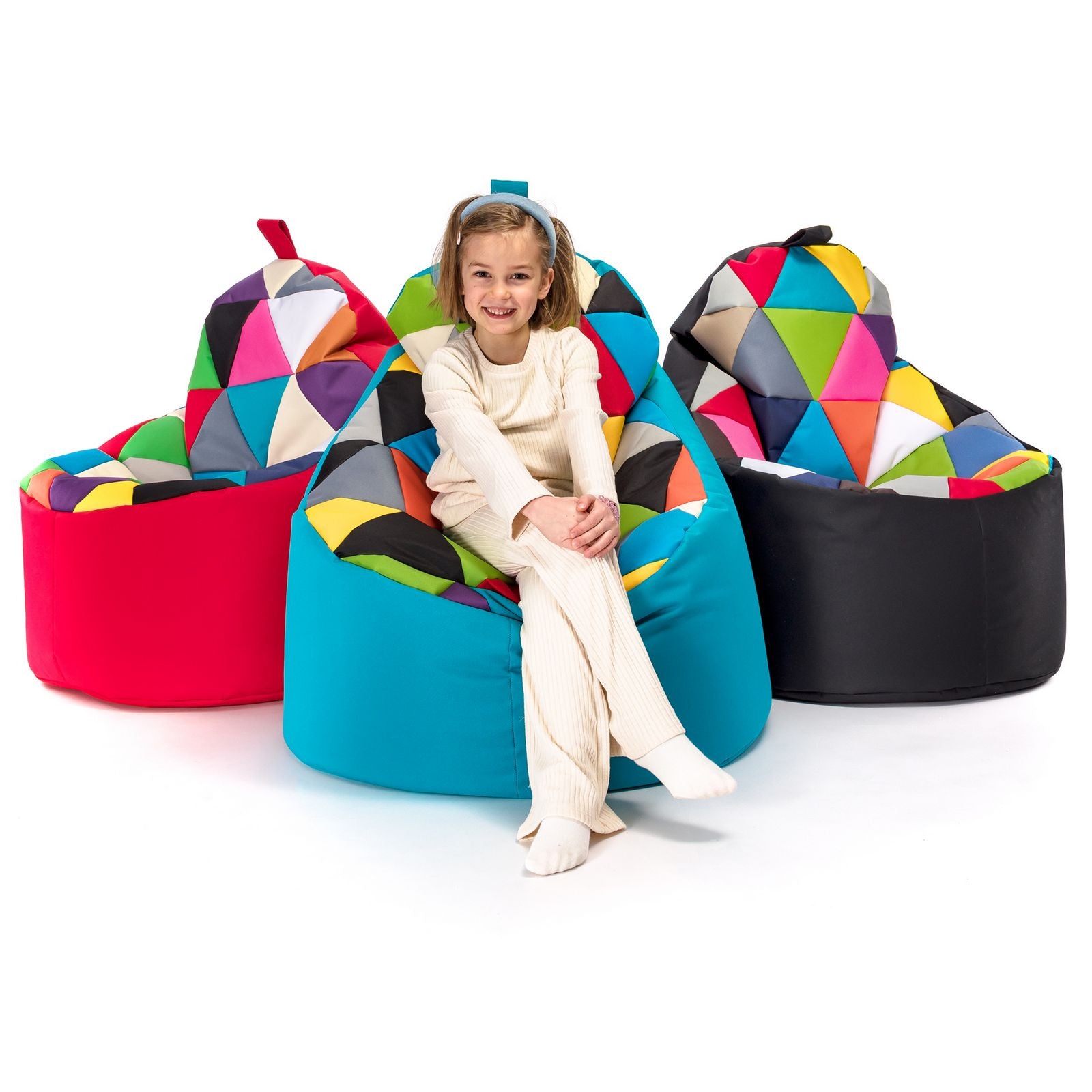 Pouf poltrona sacco seduta yoko patchwork poliestere