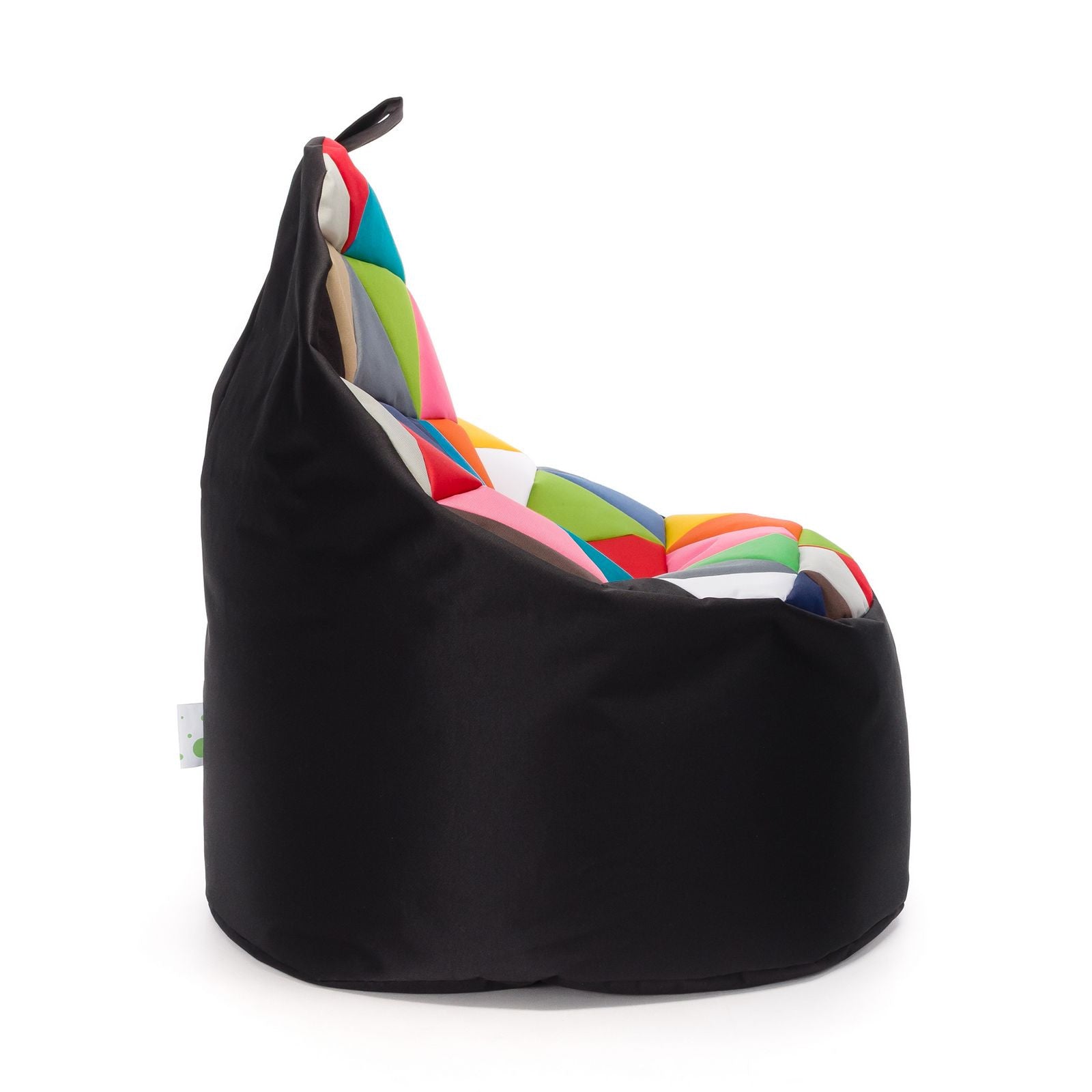 Pouf poltrona sacco seduta yoko patchwork poliestere