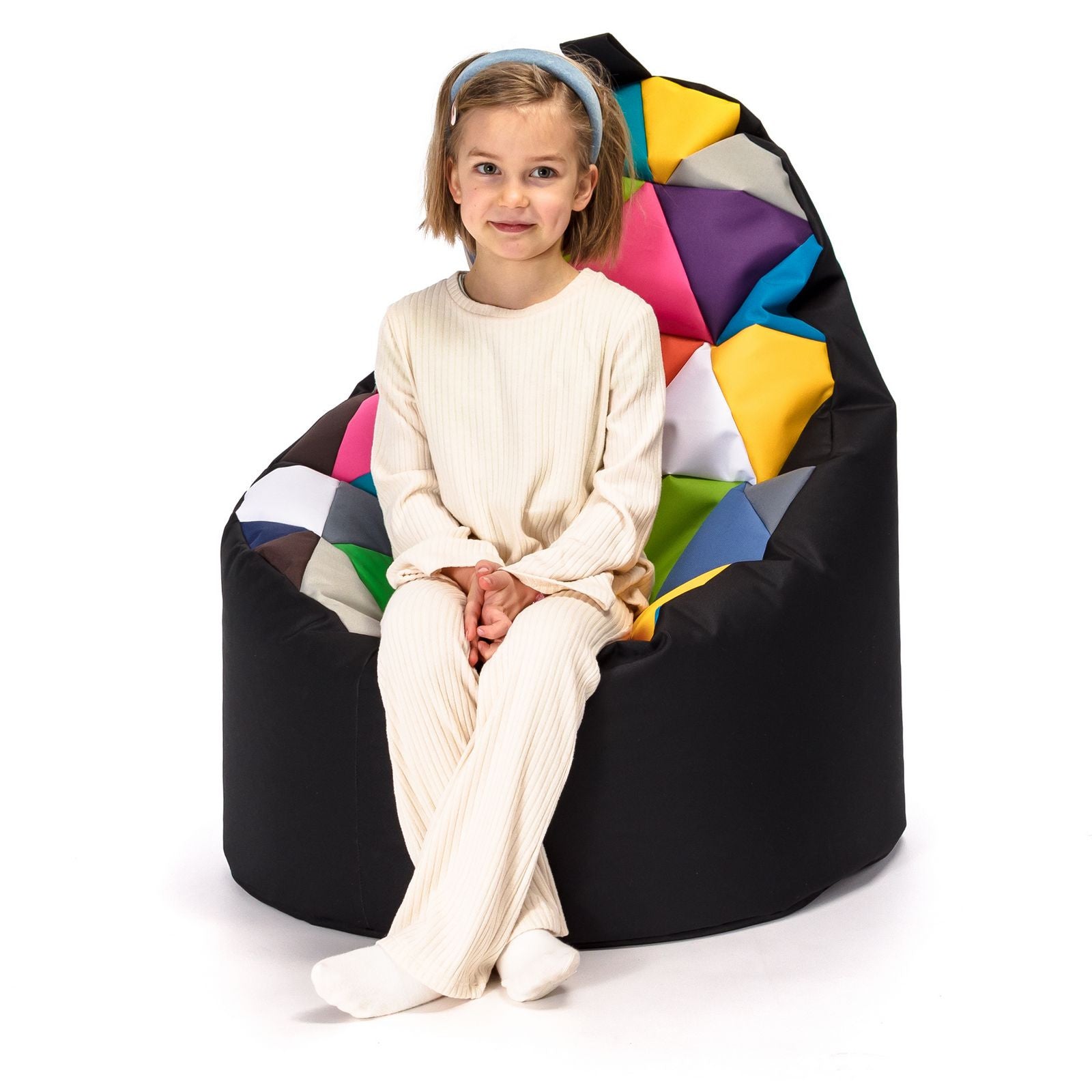 Pouf poltrona sacco seduta yoko patchwork poliestere