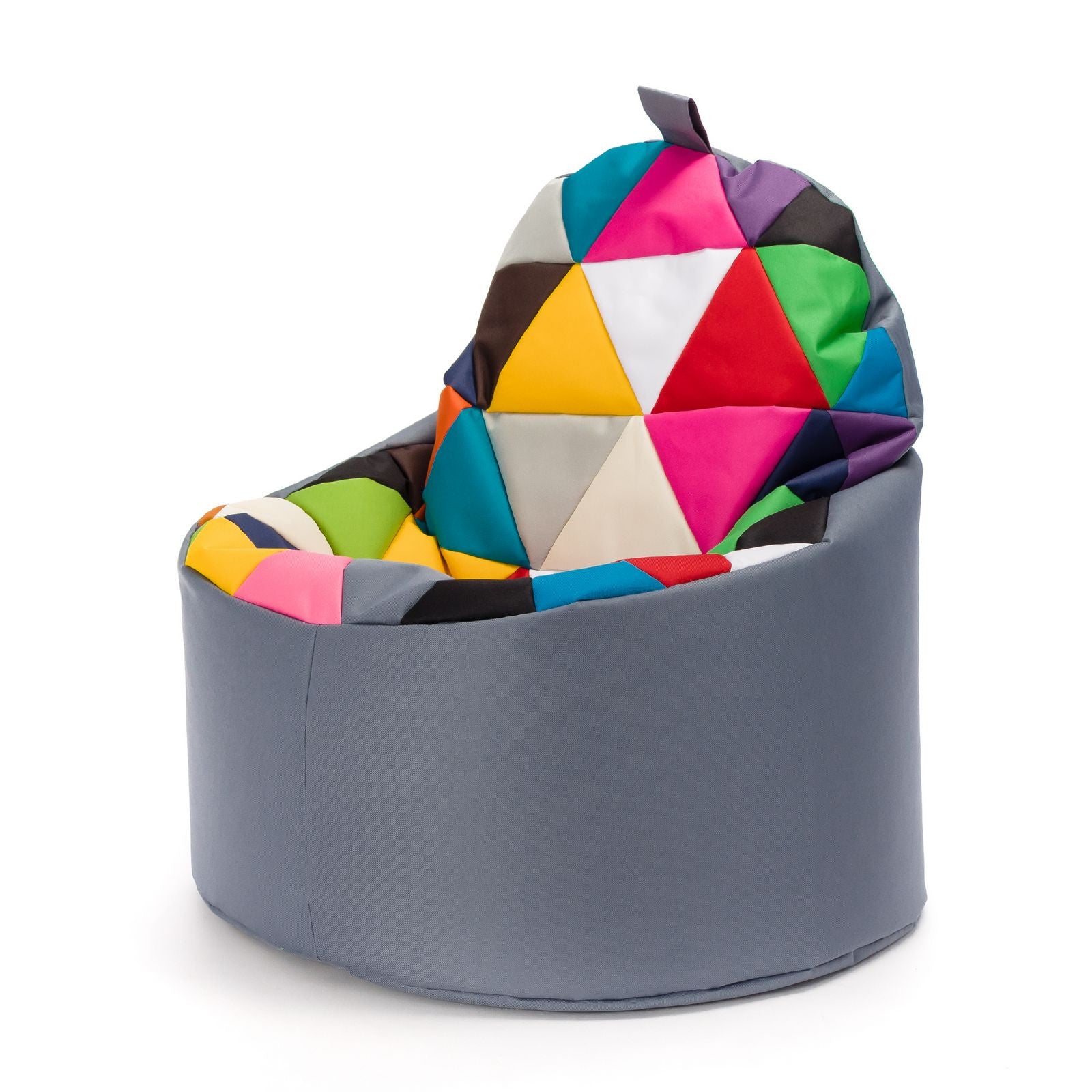 Pouf poltrona sacco seduta yoko patchwork poliestere