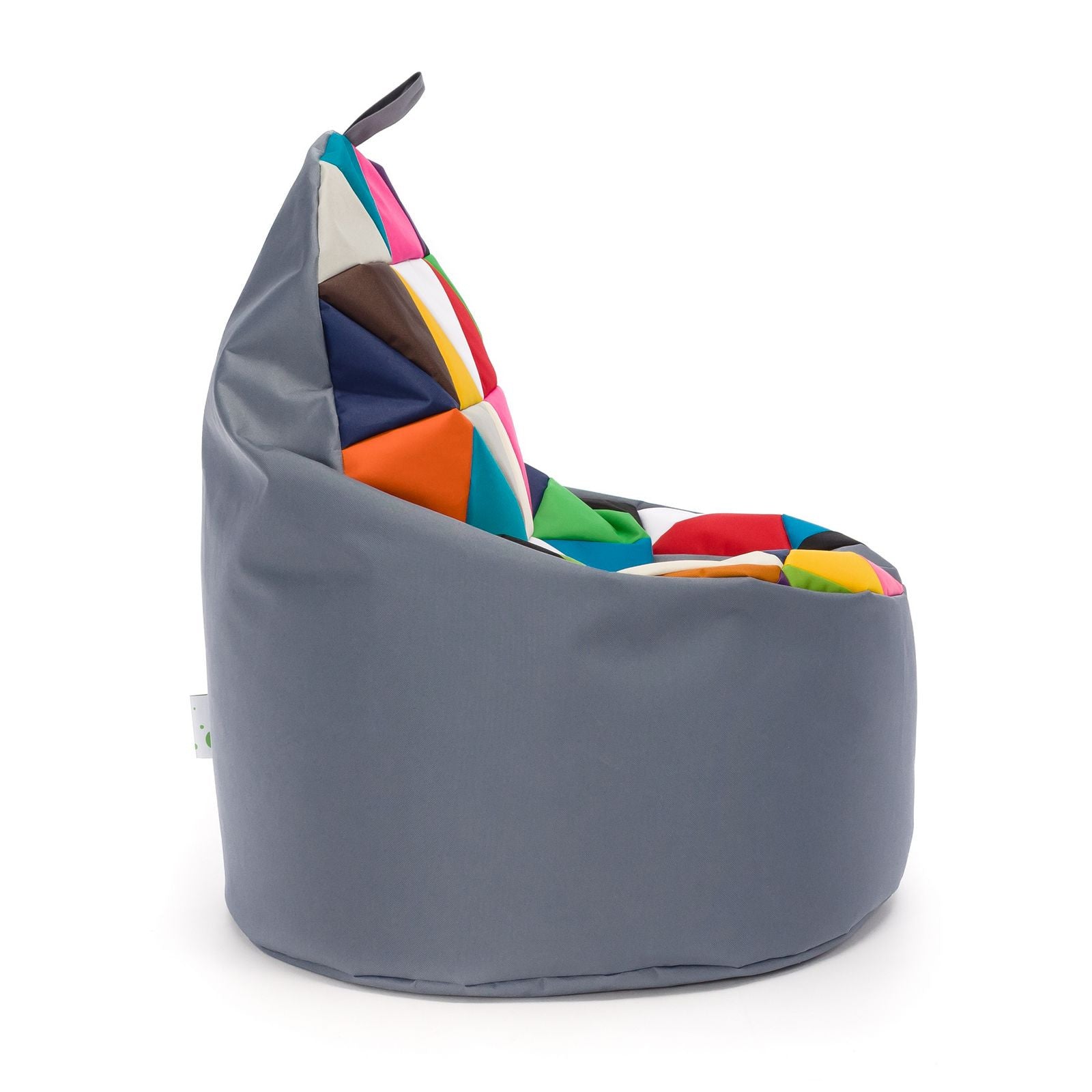 Pouf poltrona sacco seduta yoko patchwork poliestere