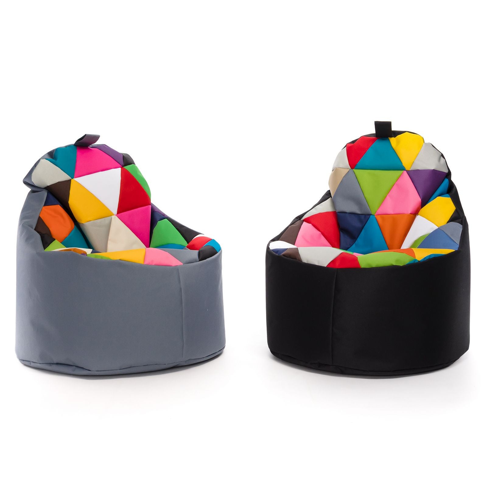Pouf poltrona sacco seduta yoko patchwork poliestere