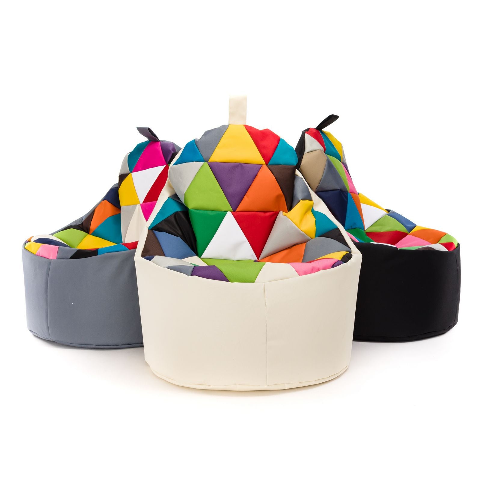 Pouf poltrona sacco seduta yoko patchwork poliestere
