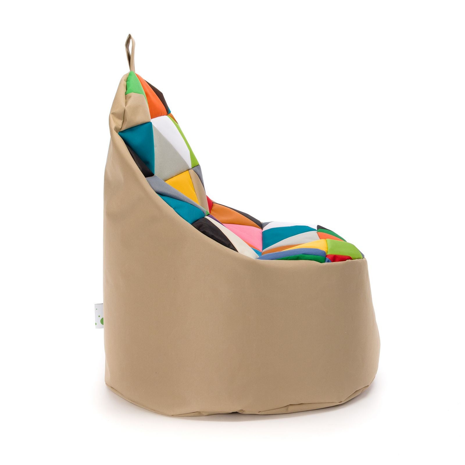 Pouf poltrona sacco seduta yoko patchwork poliestere