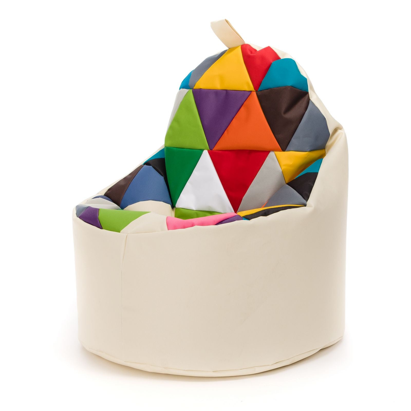 Pouf poltrona sacco seduta yoko patchwork poliestere
