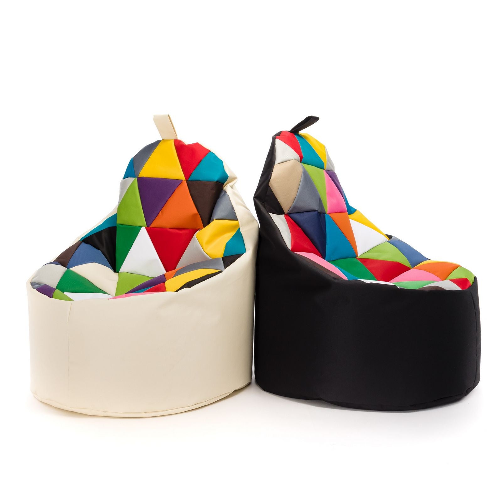Pouf poltrona sacco seduta yoko patchwork poliestere