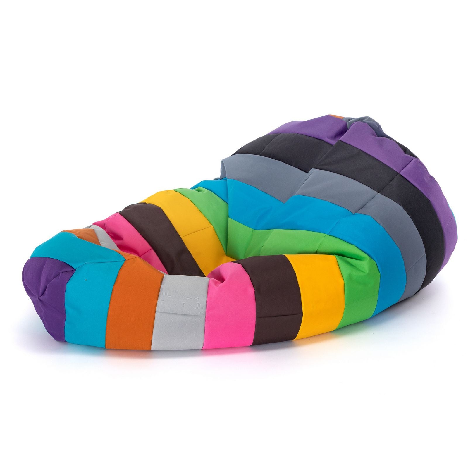 Pouf Poltrona Sacco L Patchwork Design in Poliestere
