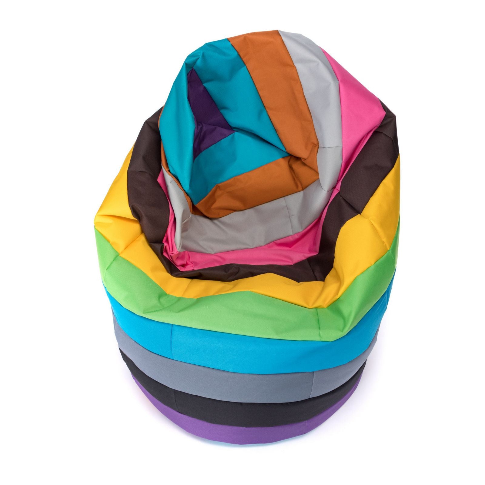 Pouf Poltrona Sacco L Patchwork Design in Poliestere