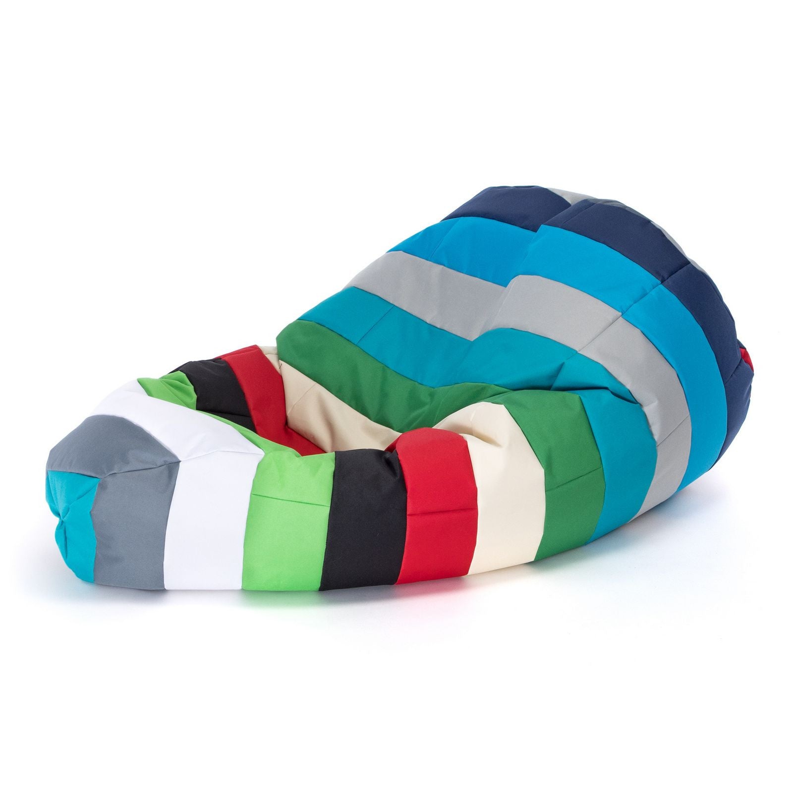 Pouf Poltrona Sacco L Patchwork Design in Poliestere