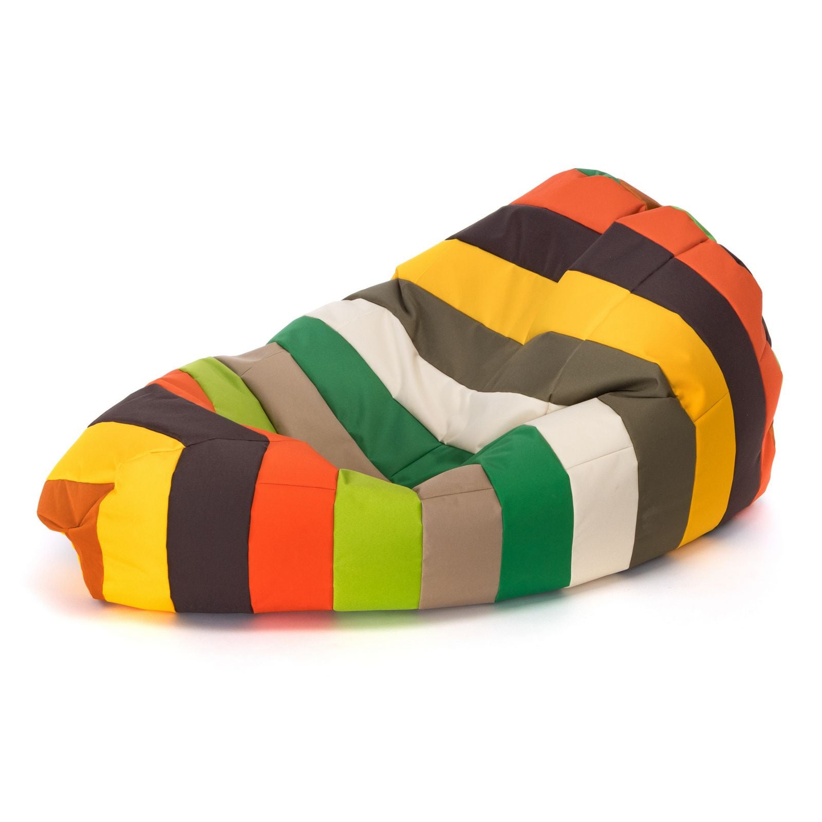 Pouf Poltrona Sacco L Patchwork Design in Poliestere