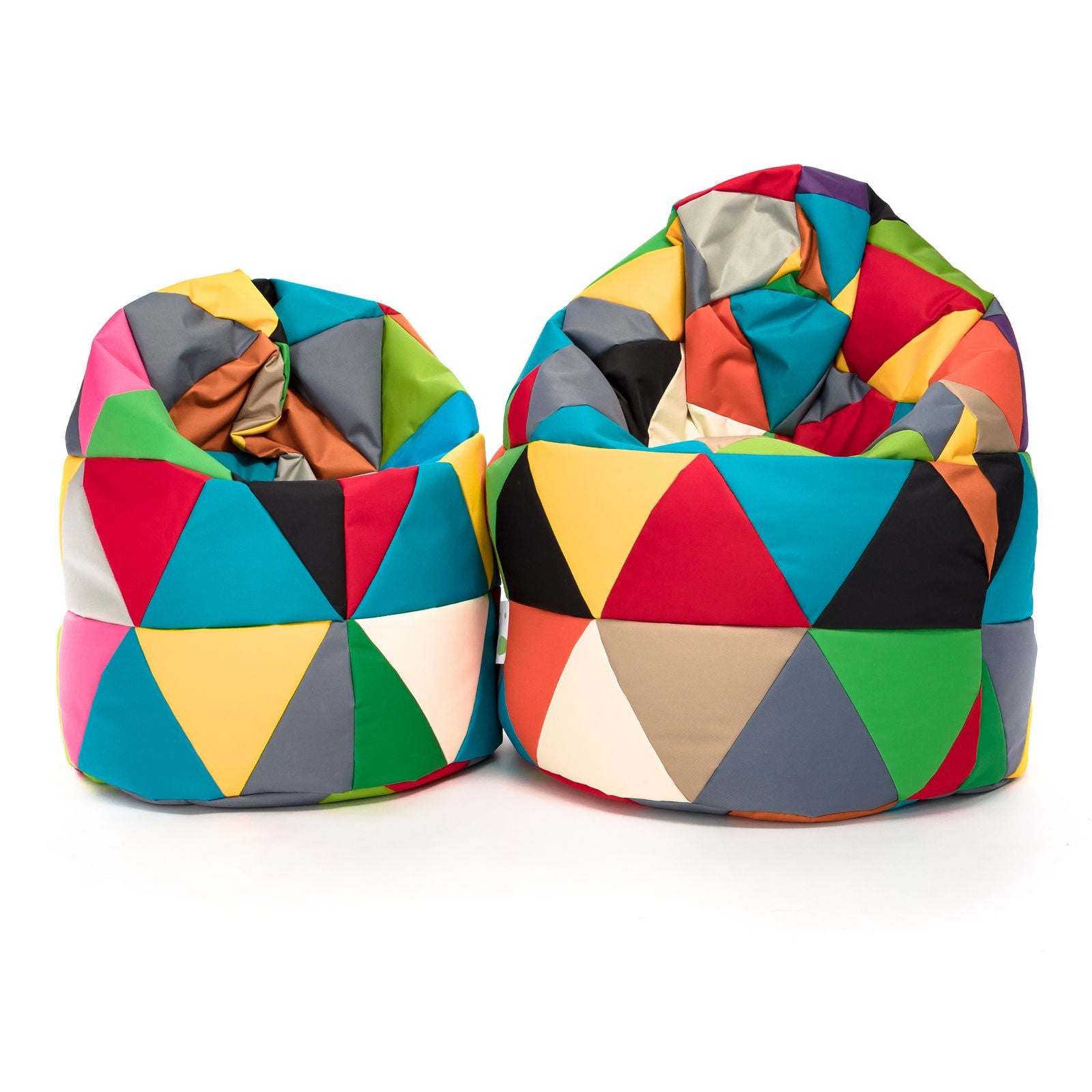 Pouf Poltrona Sacco XL Patchwork Design in Poliestere