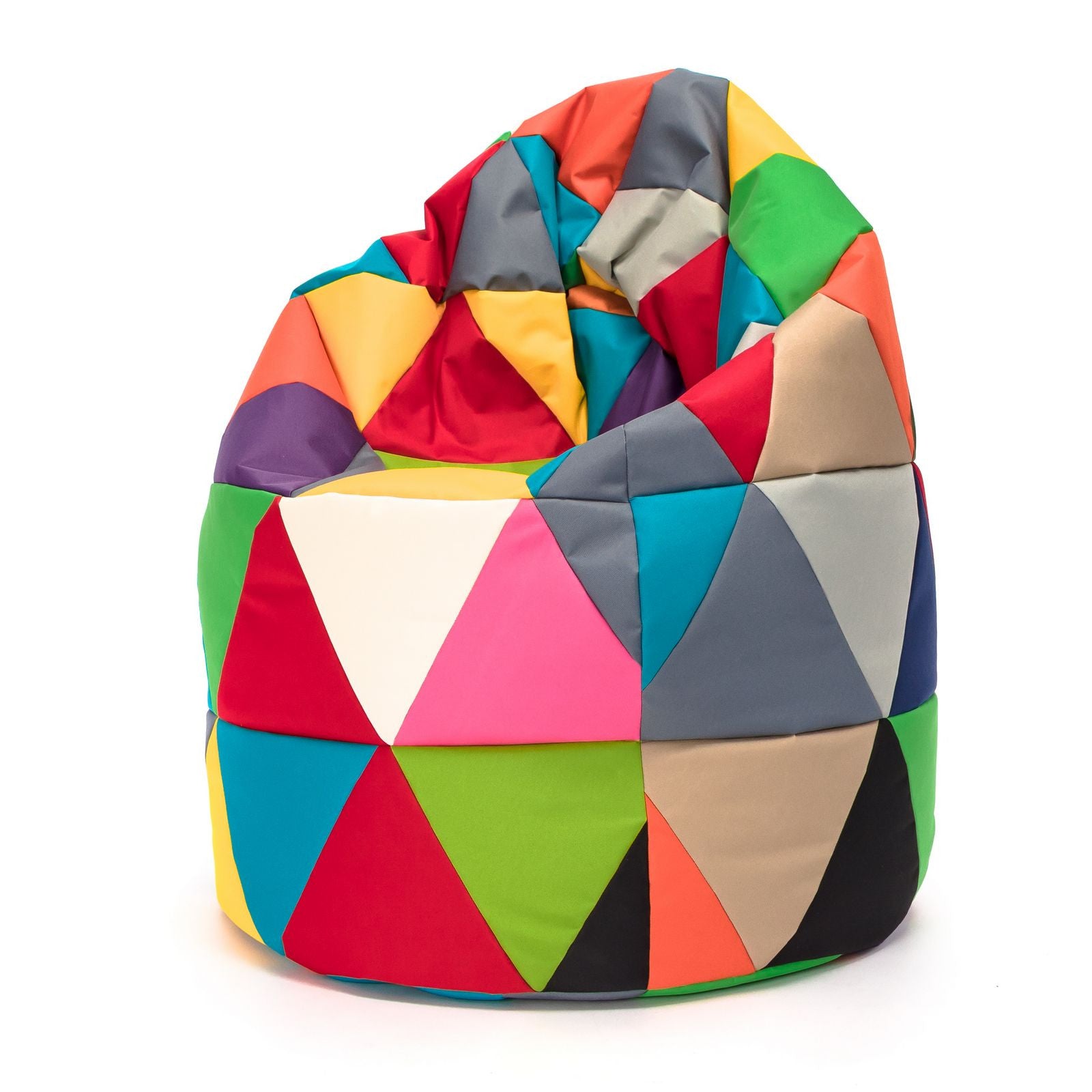 Pouf Poltrona Sacco XL Patchwork Design in Poliestere