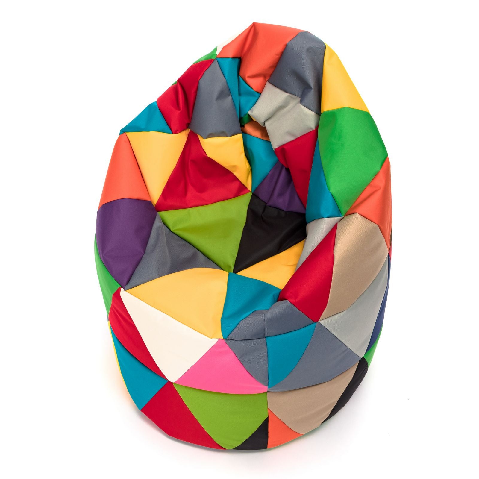 Pouf Poltrona Sacco XL Patchwork Design in Poliestere