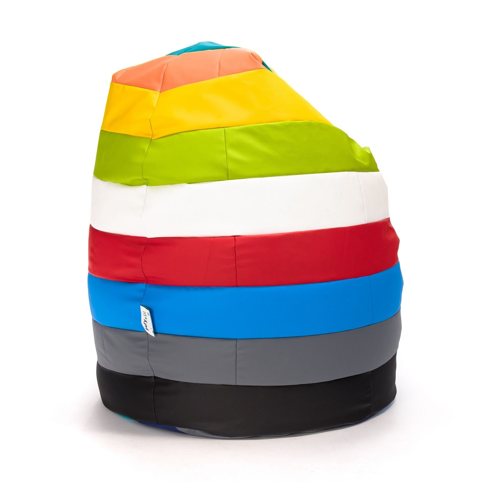 Pouf Poltrona Sacco XL Patchwork Design in Ecopelle