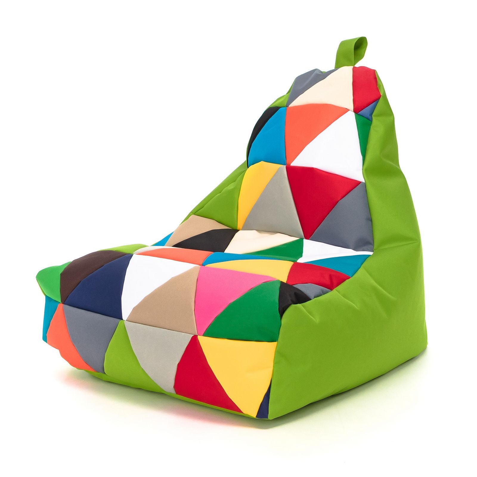Pouf poltrona sacco seduta keiko s patchwork poliestere