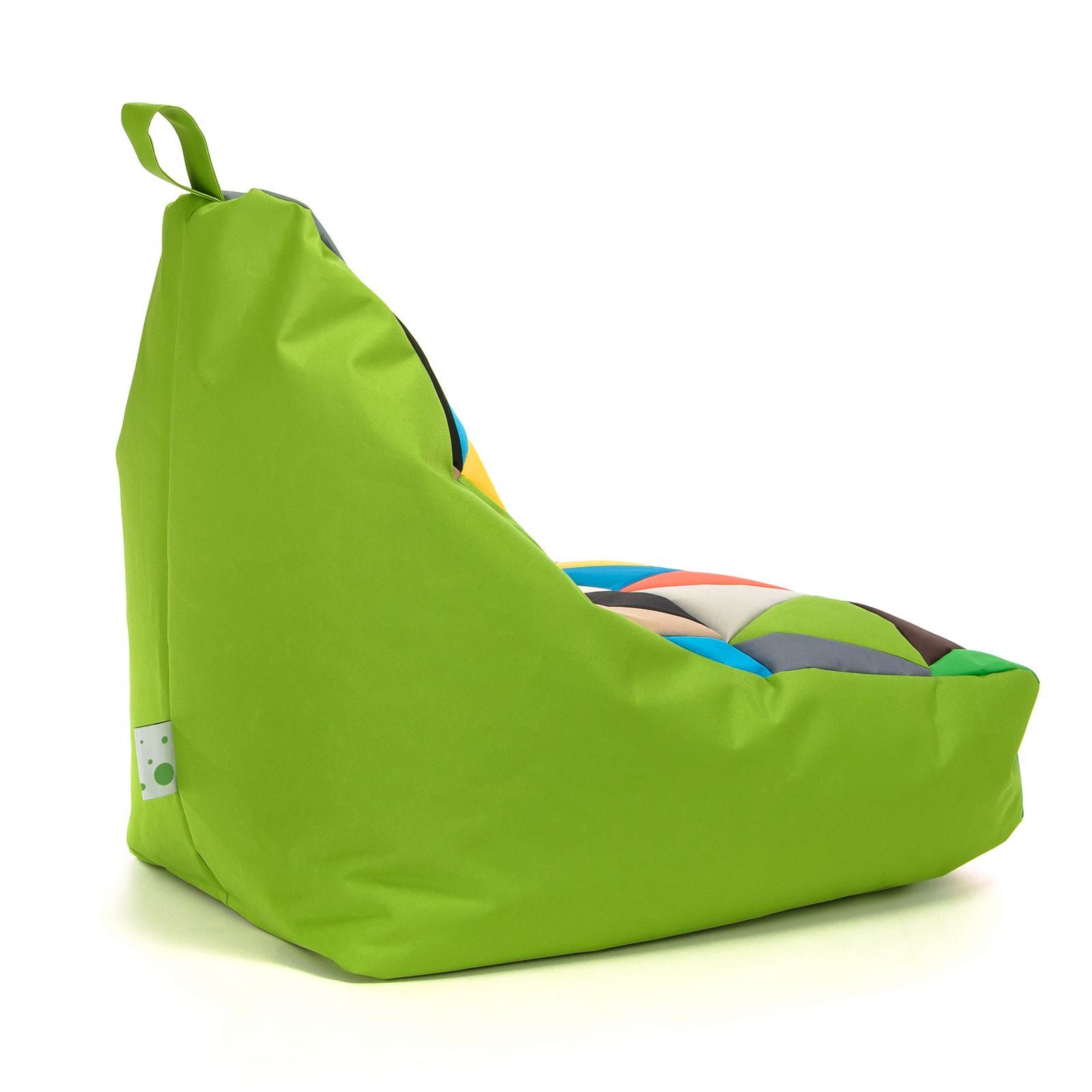 Pouf poltrona sacco seduta keiko s patchwork poliestere