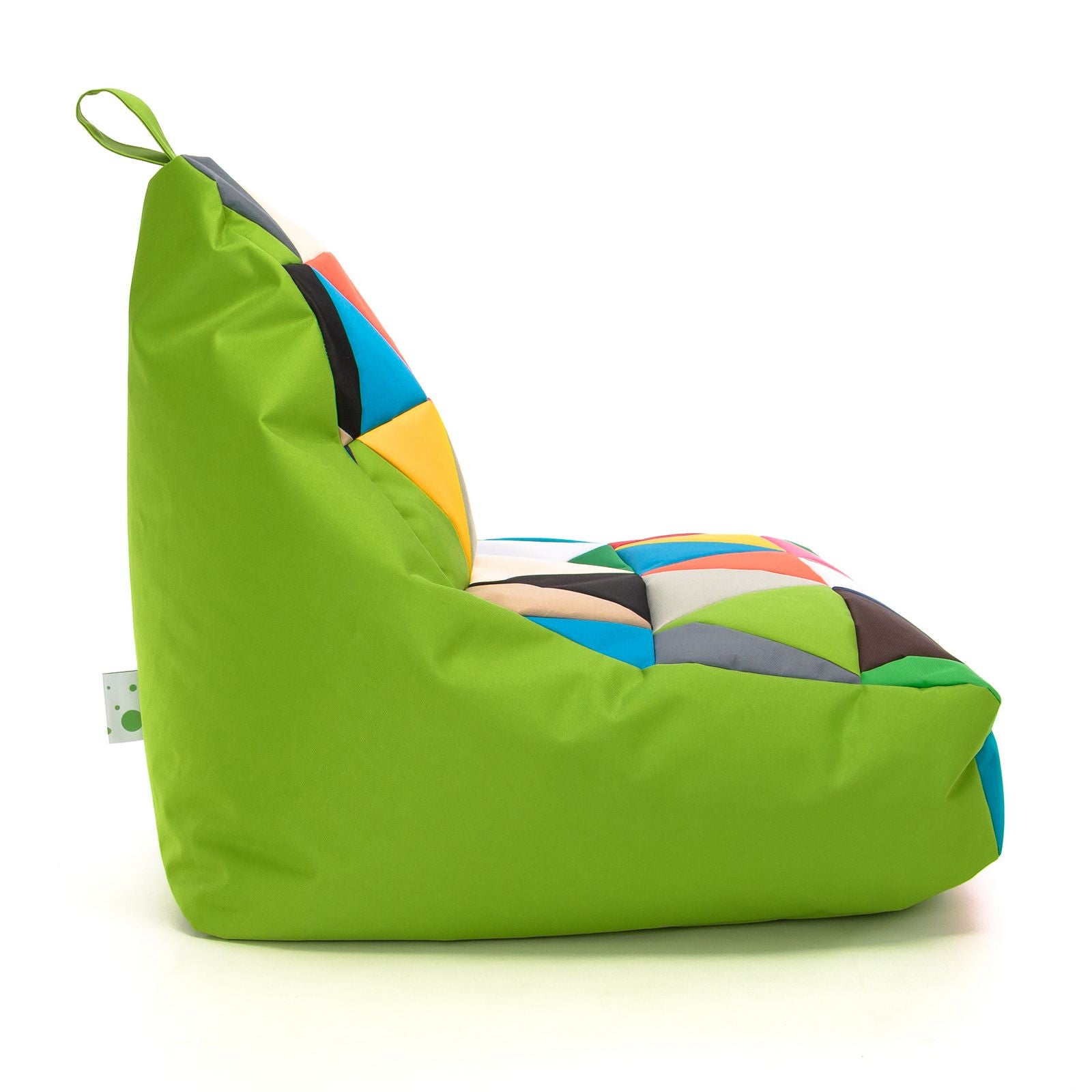 Pouf poltrona sacco seduta keiko s patchwork poliestere