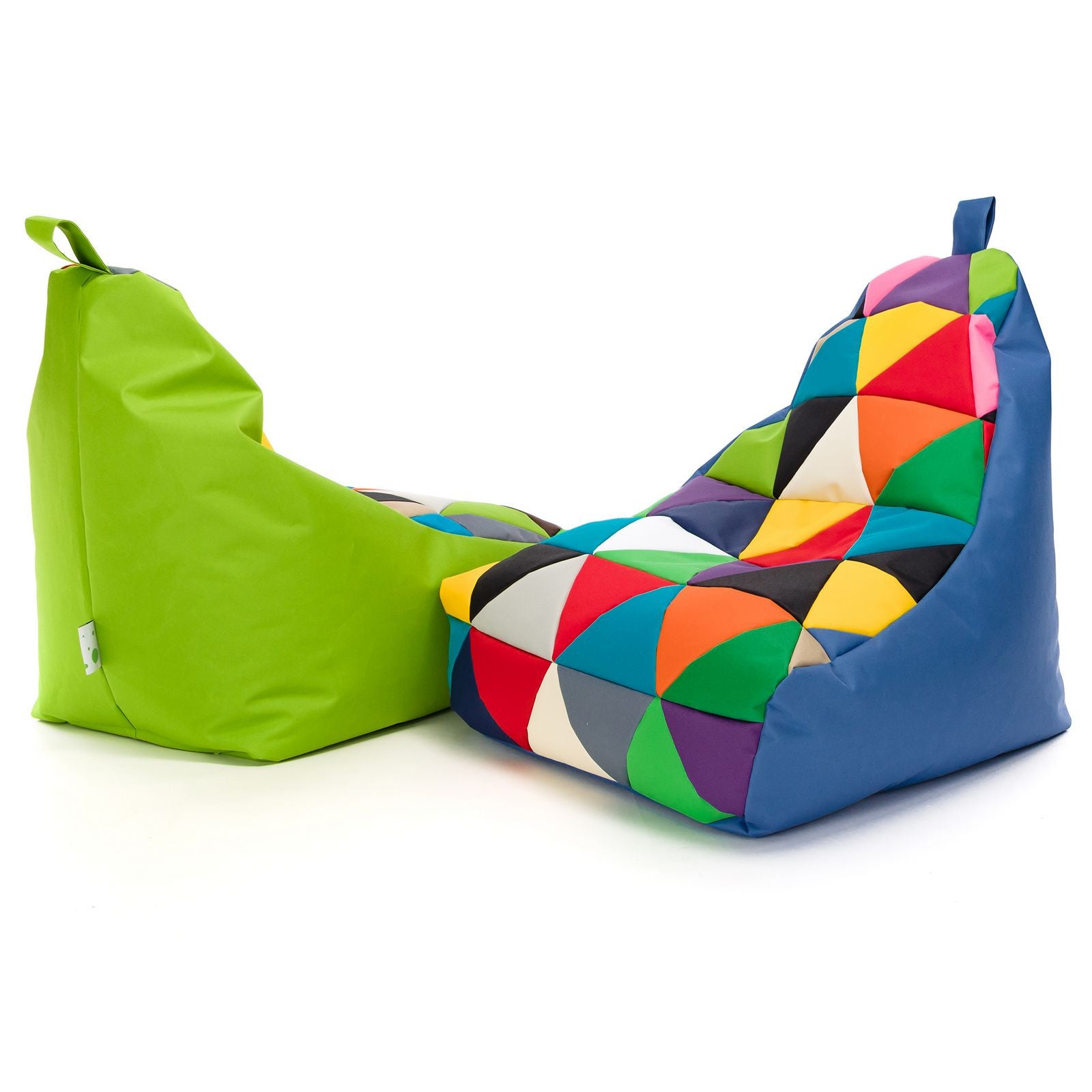 Pouf poltrona sacco seduta keiko s patchwork poliestere
