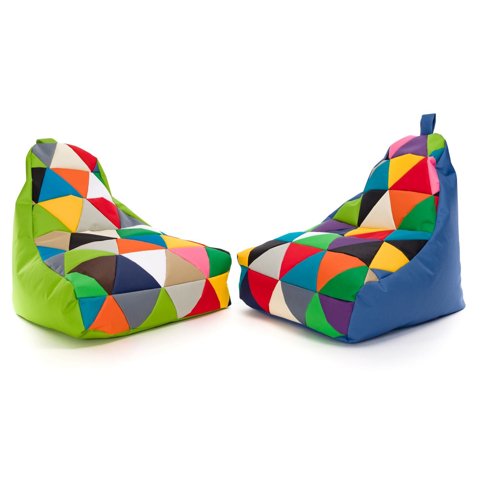 Pouf poltrona sacco seduta keiko s patchwork poliestere