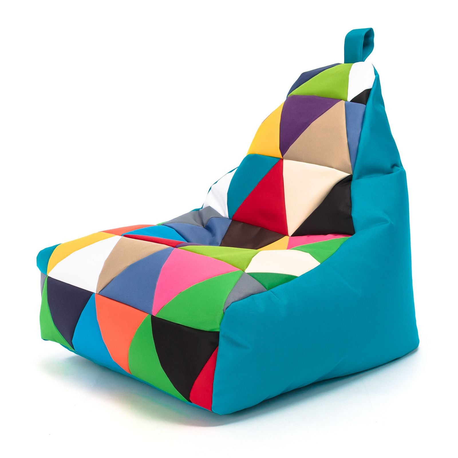 Pouf poltrona sacco seduta keiko s patchwork poliestere