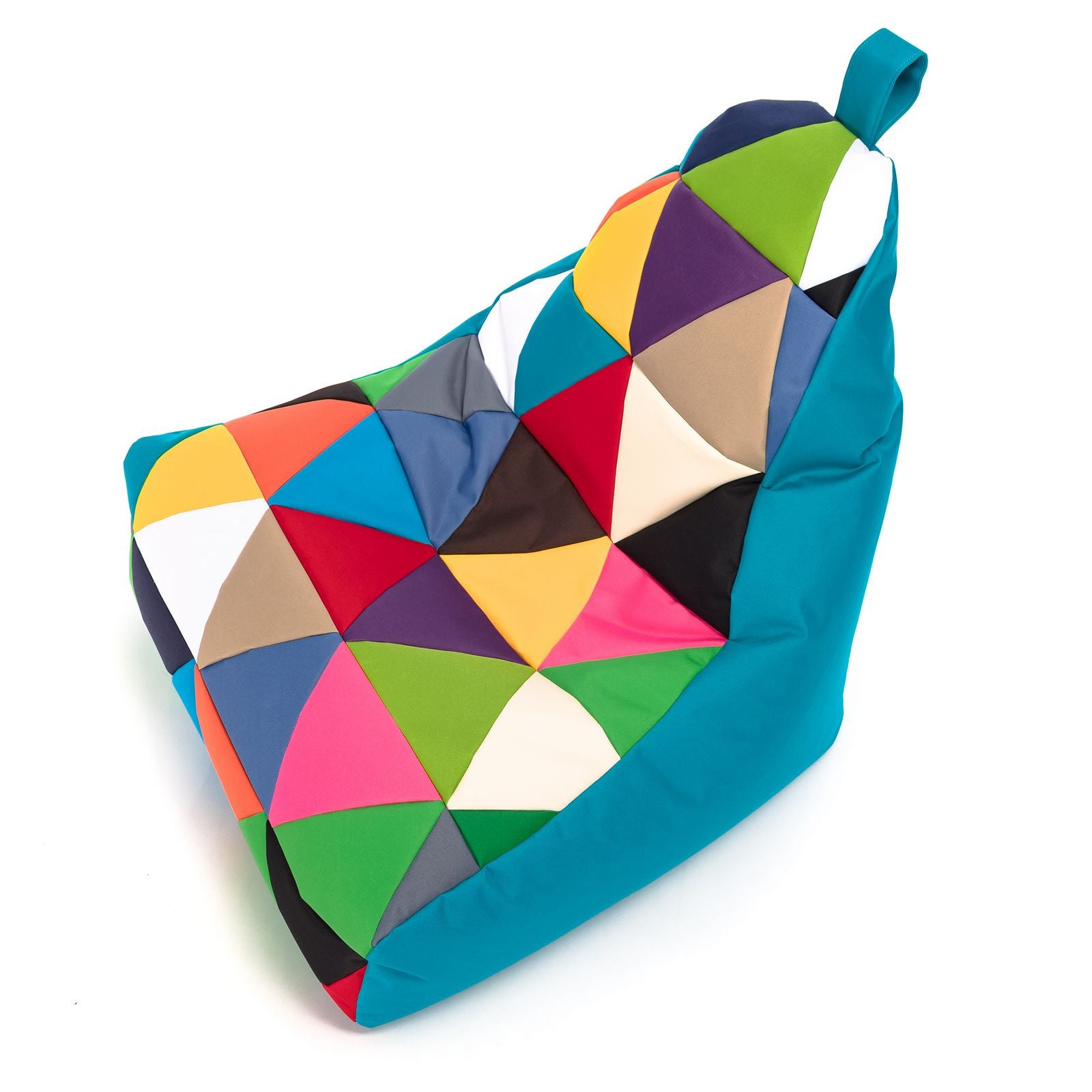 Pouf poltrona sacco seduta keiko s patchwork poliestere