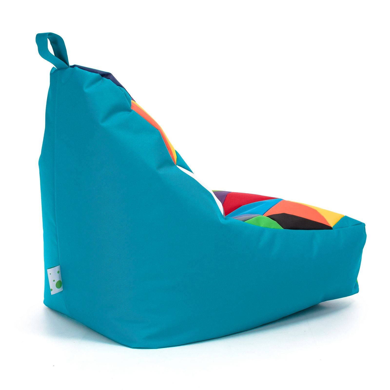 Pouf poltrona sacco seduta keiko s patchwork poliestere