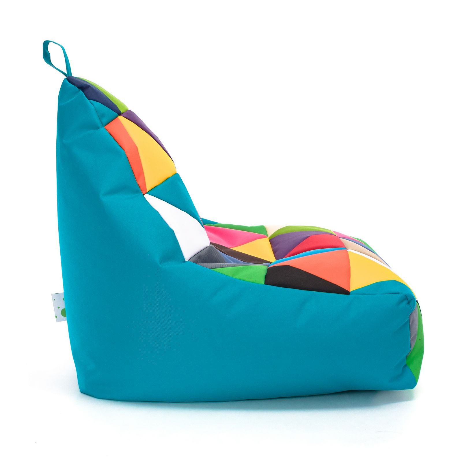 Pouf poltrona sacco seduta keiko s patchwork poliestere