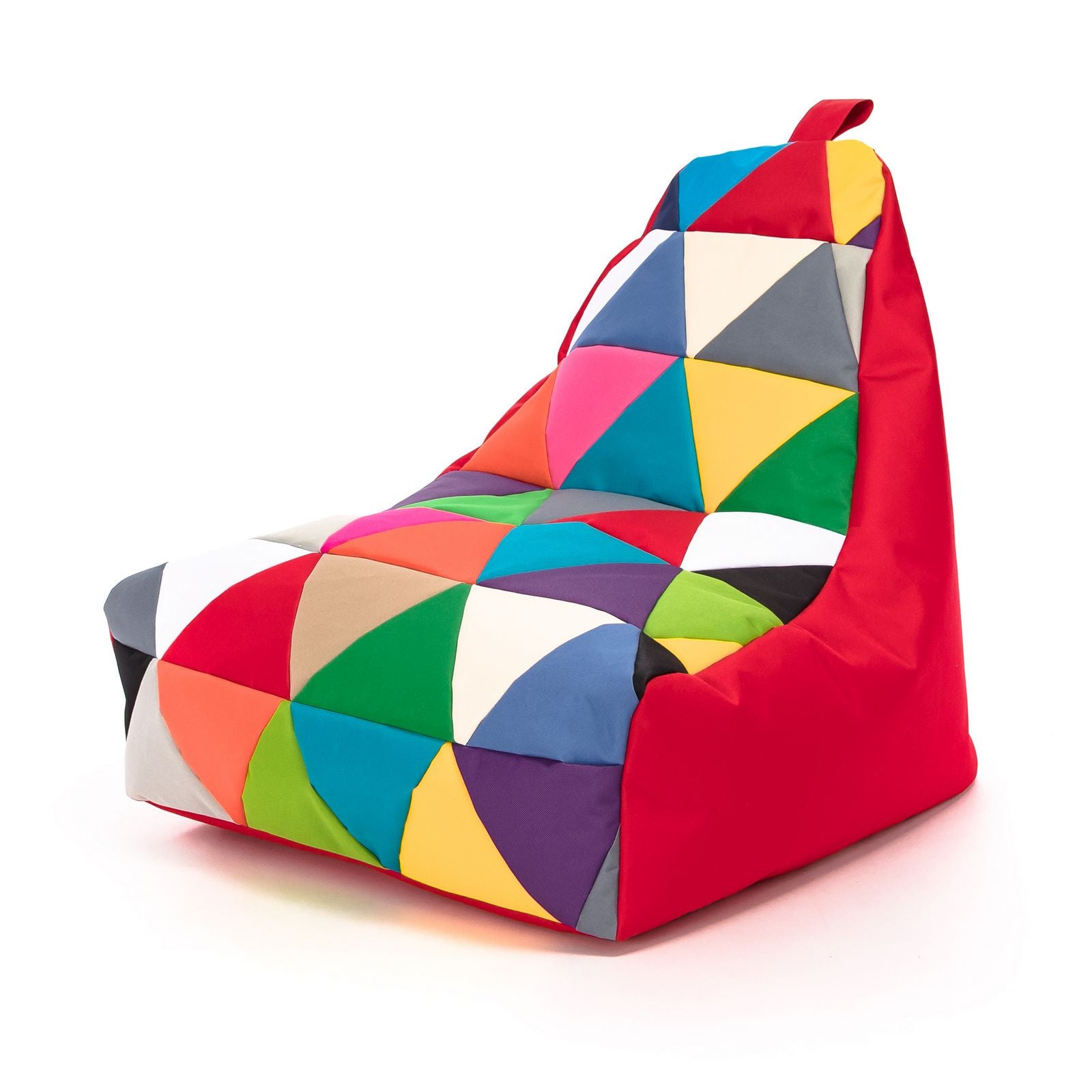 Pouf poltrona sacco seduta keiko s patchwork poliestere