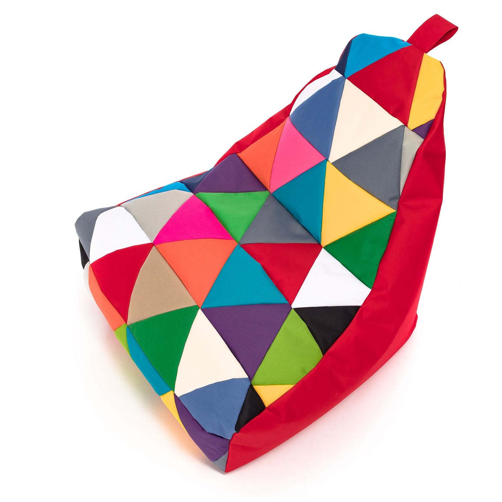 Pouf poltrona sacco seduta keiko s patchwork poliestere