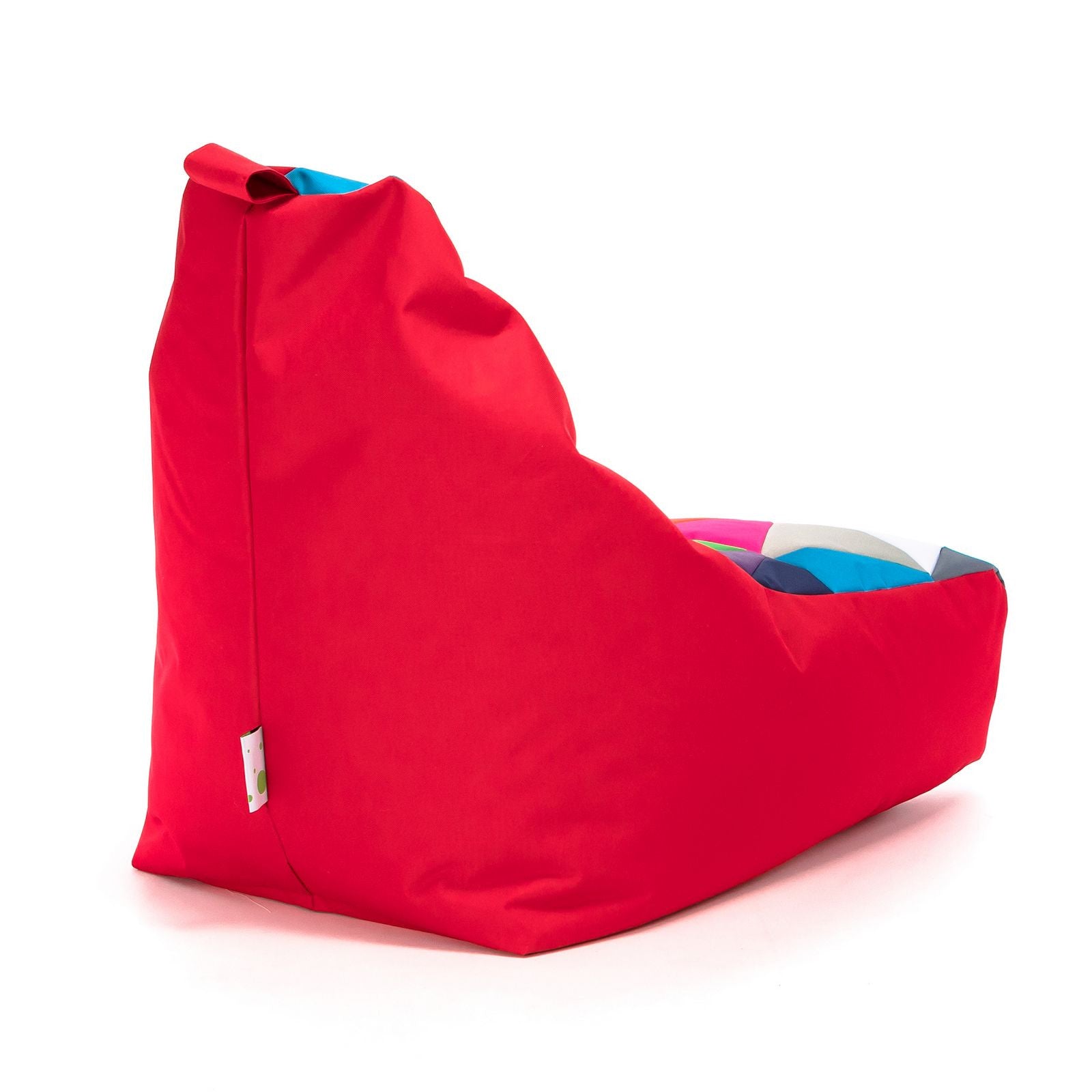 Pouf poltrona sacco seduta keiko s patchwork poliestere