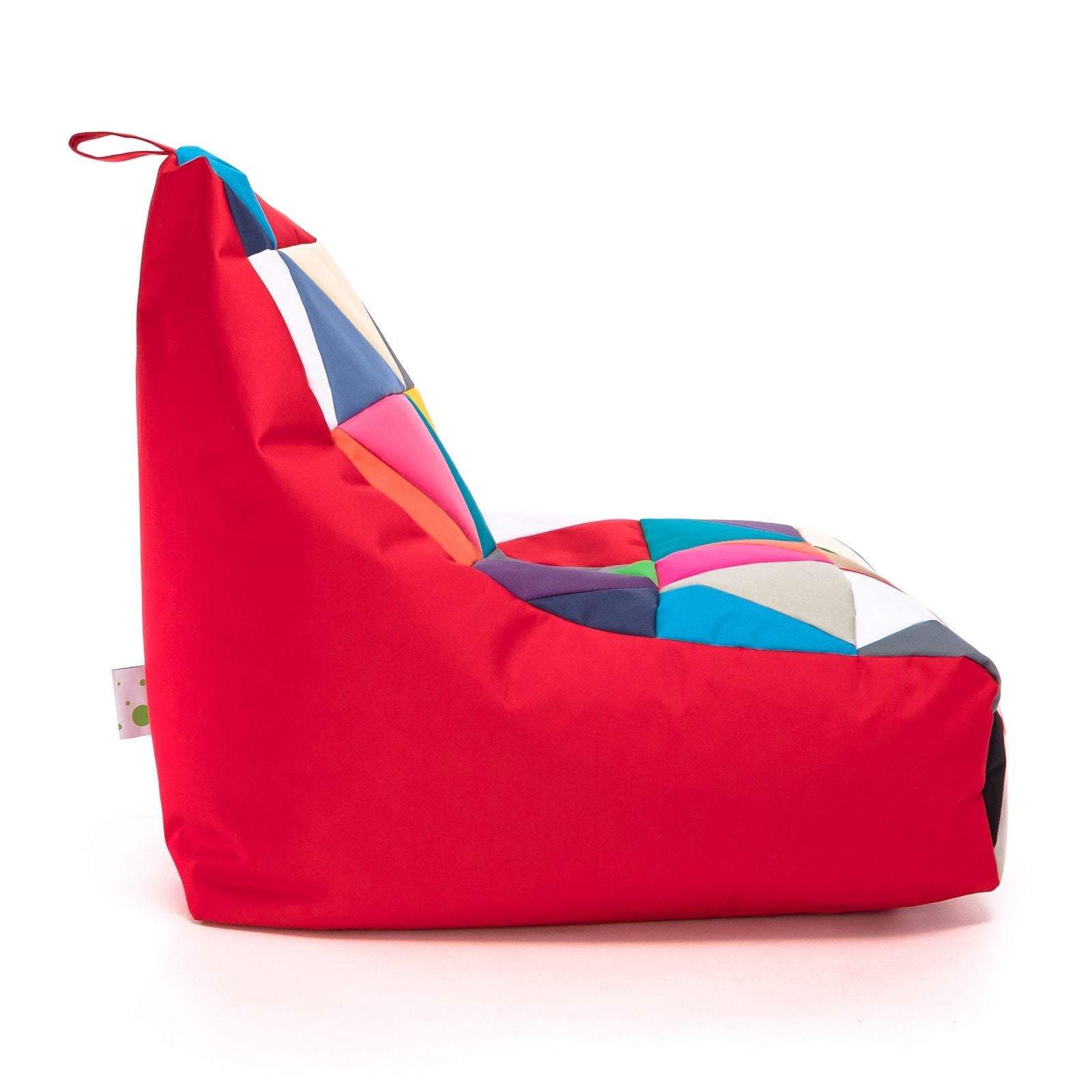 Pouf poltrona sacco seduta keiko s patchwork poliestere