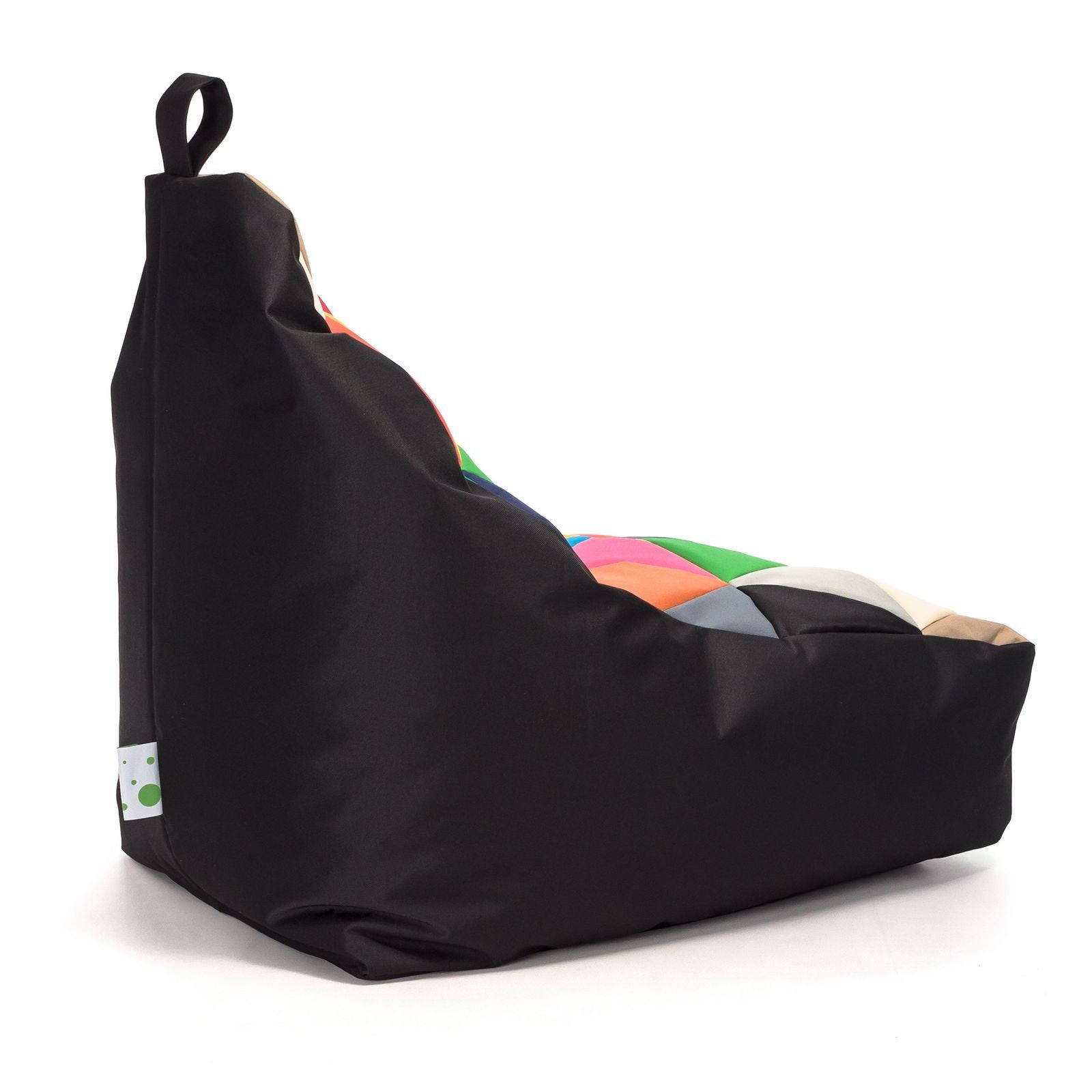 Pouf poltrona sacco seduta keiko s patchwork poliestere