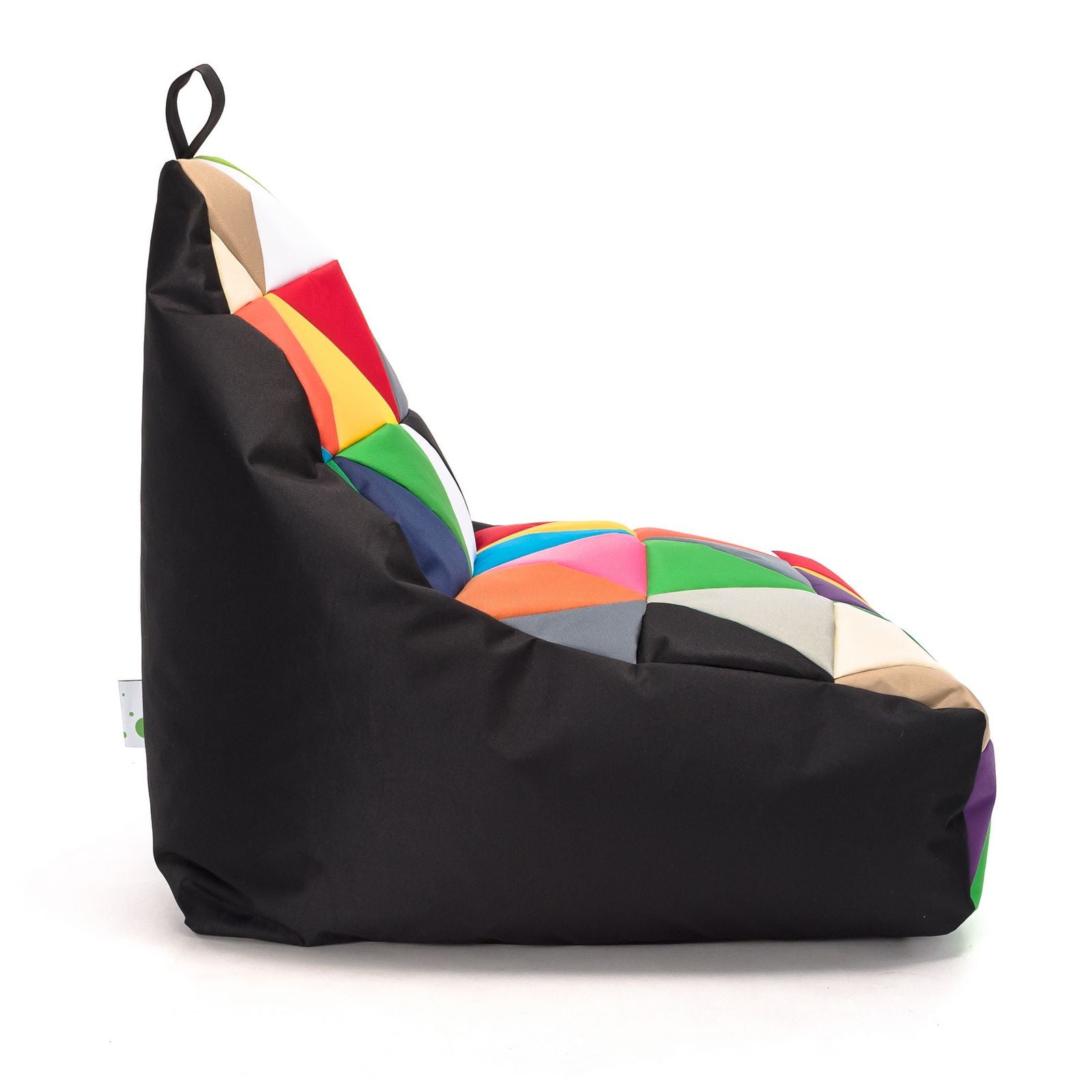 Pouf poltrona sacco seduta keiko s patchwork poliestere