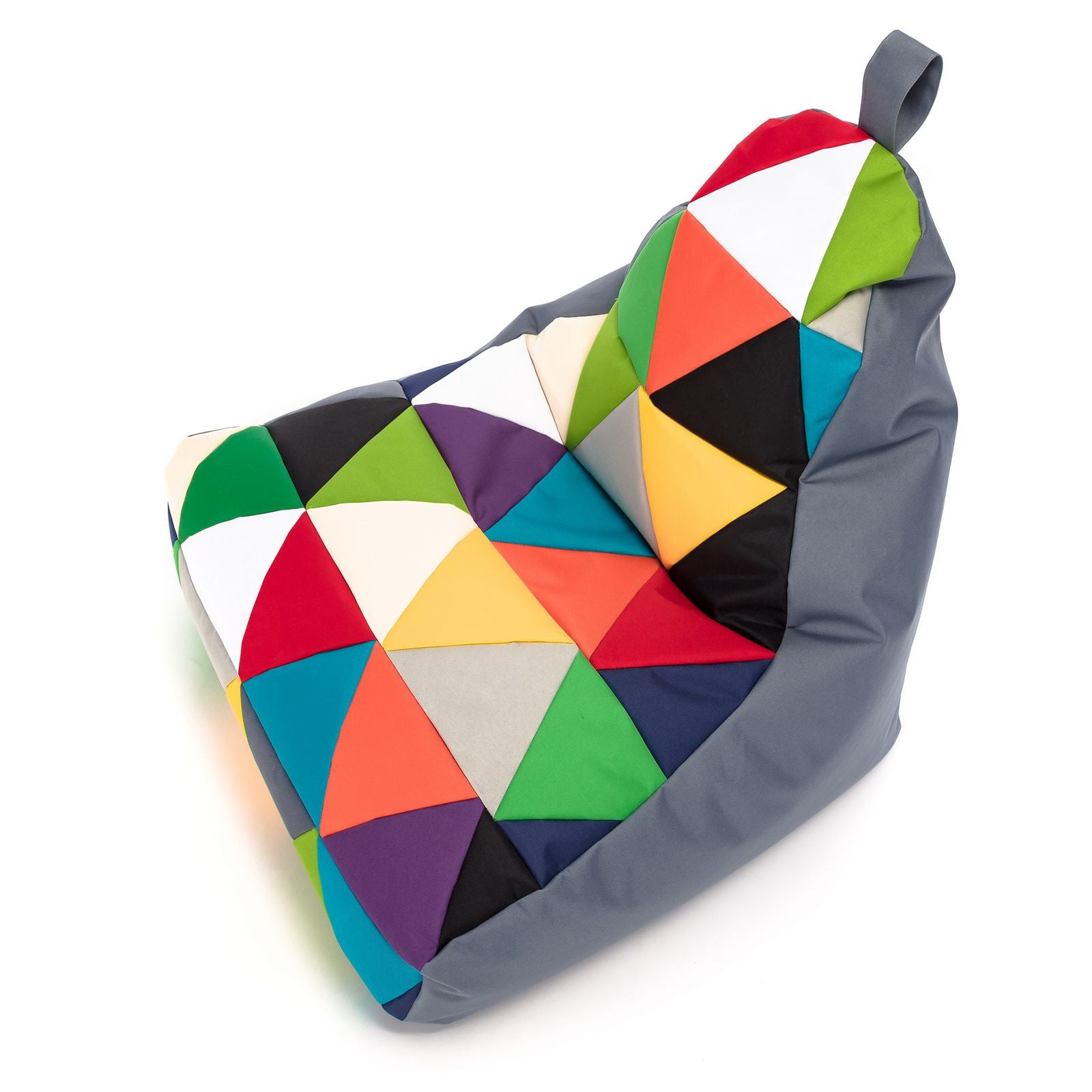 Pouf poltrona sacco seduta keiko s patchwork poliestere